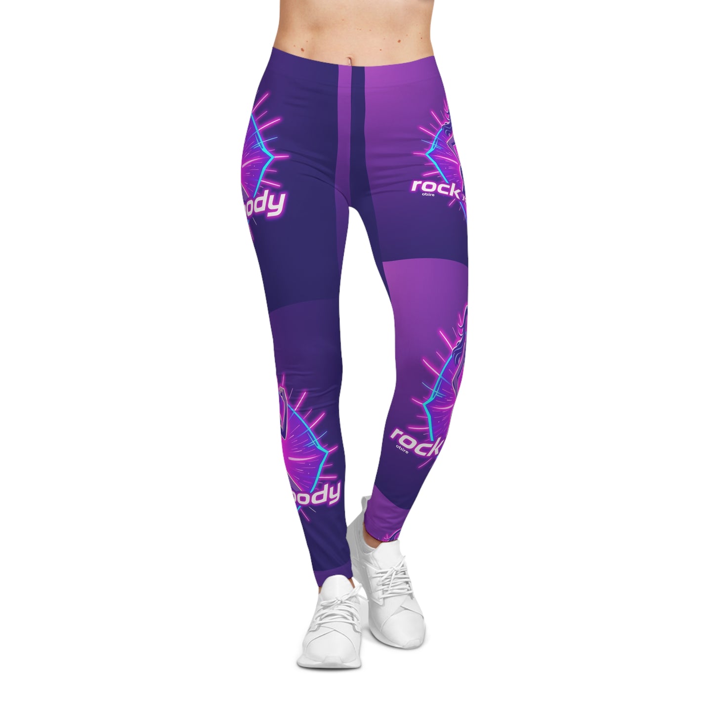 Rock Your Body Women's Casual Leggings, Trendy Workout Leggings, Fitness Tights, Lounge Pants, Stylish Activewear