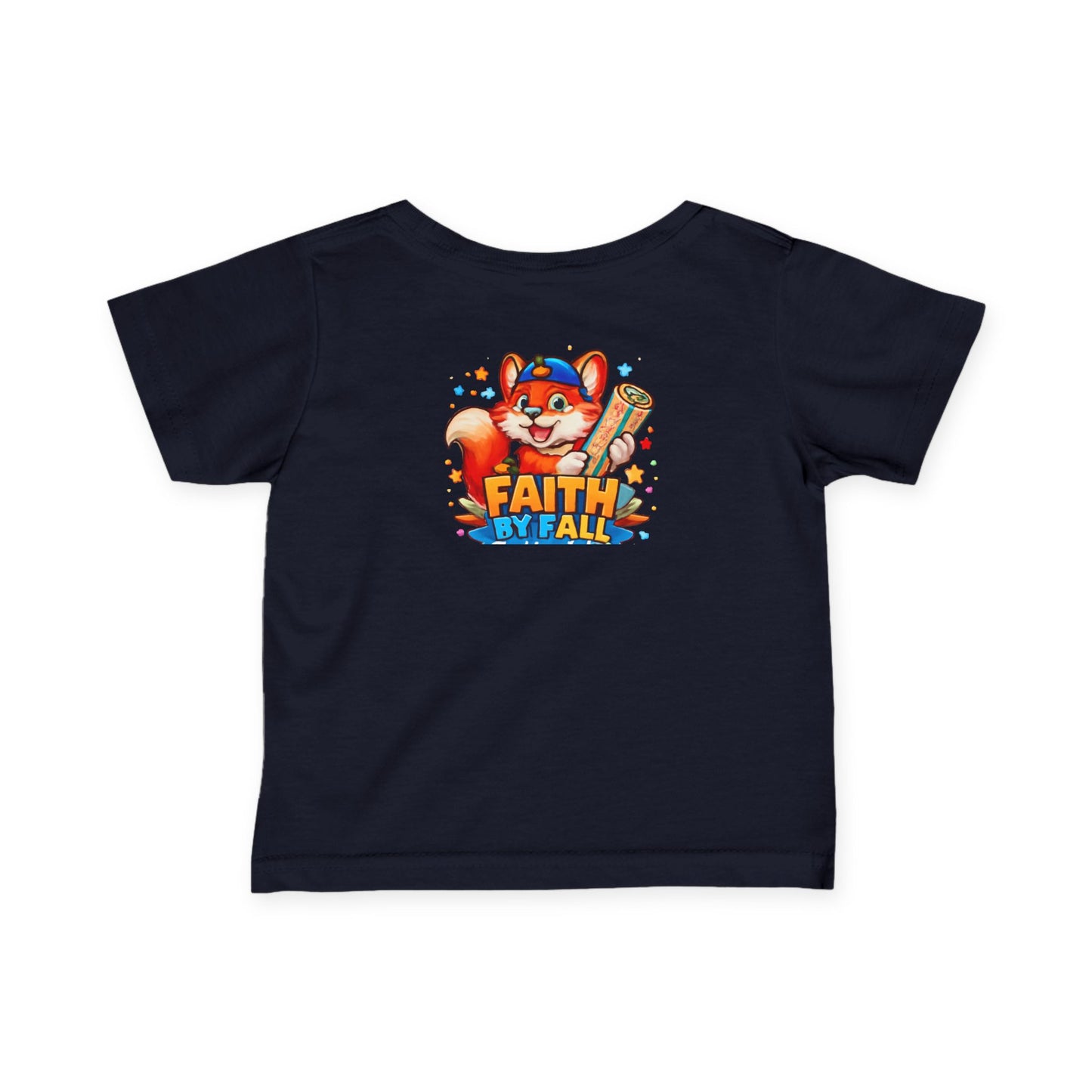 Infant Tee — Cute Fox "Faith Fox" Graphic Baby Shirt