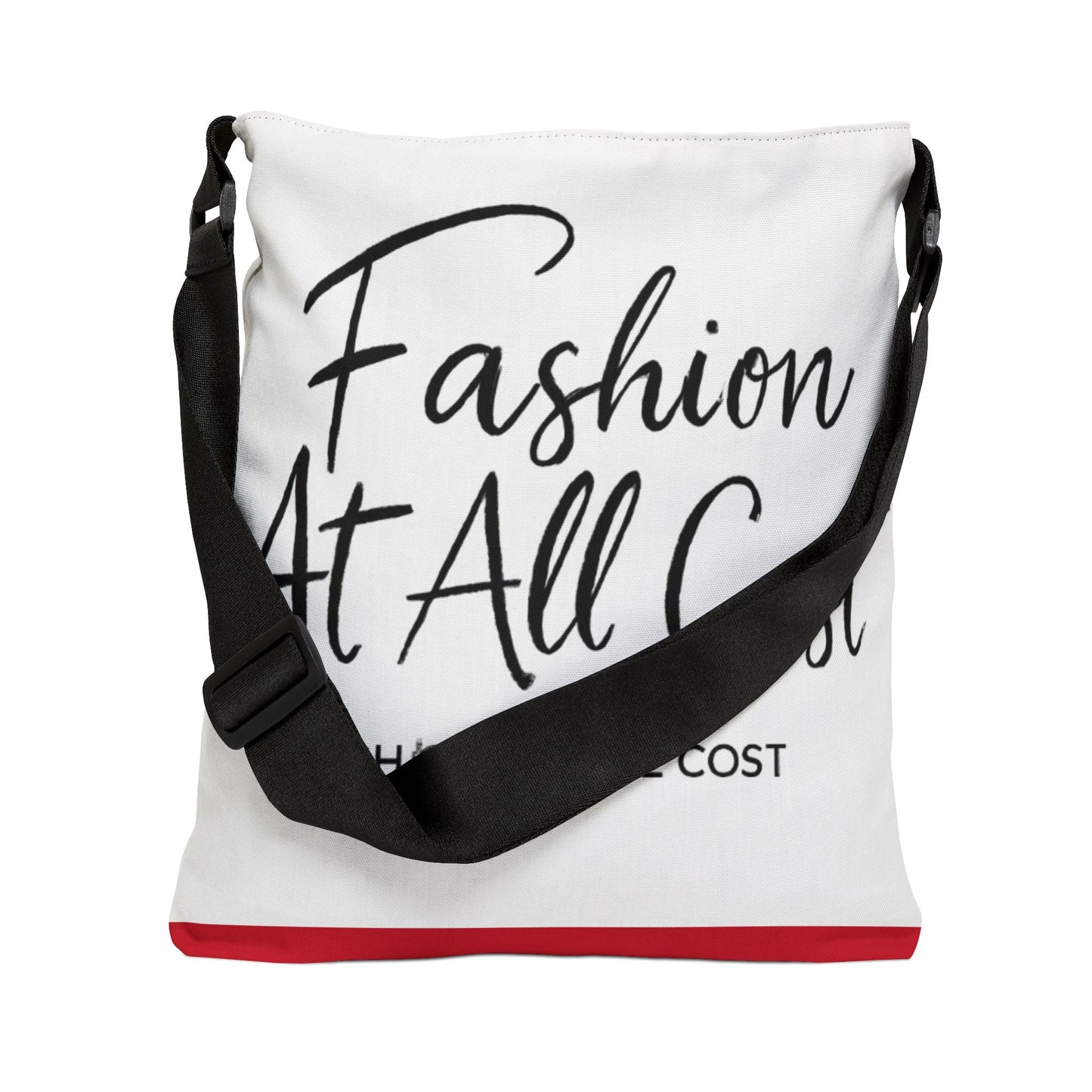 Chic Adjustable Tote Bag with Fashion Quotes, Stylish Purse, Eco-Friendly Bag, Trendy Everyday Tote, Gift for Fashion Lovers