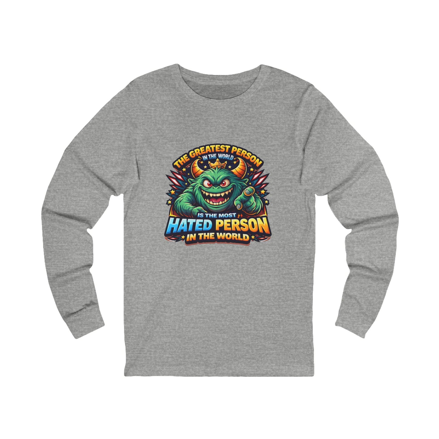 Greatest hated monster Unisex Jersey Long Sleeve Tee