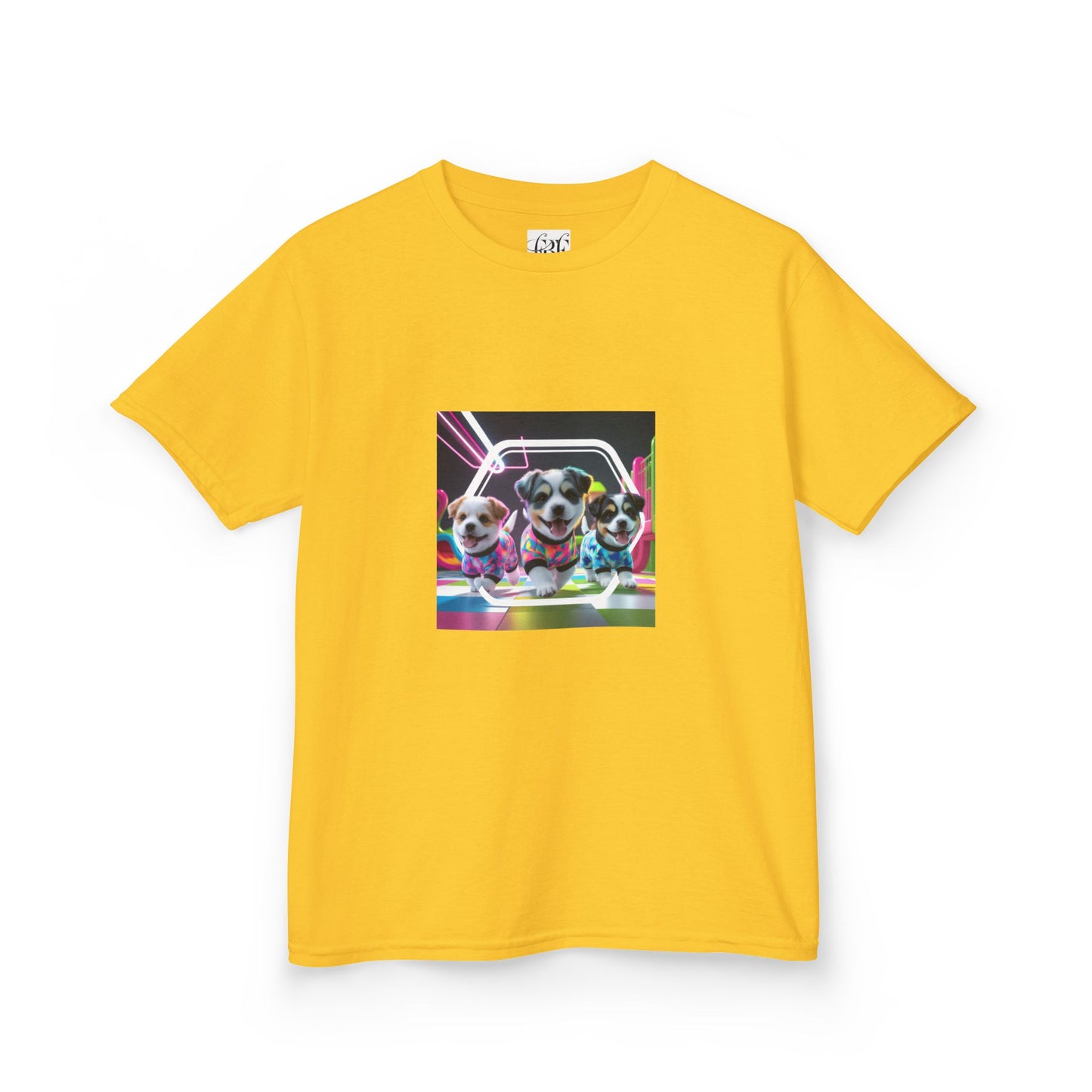Colorful Dog-Themed Kids Tee - 'Unity Fun' Design