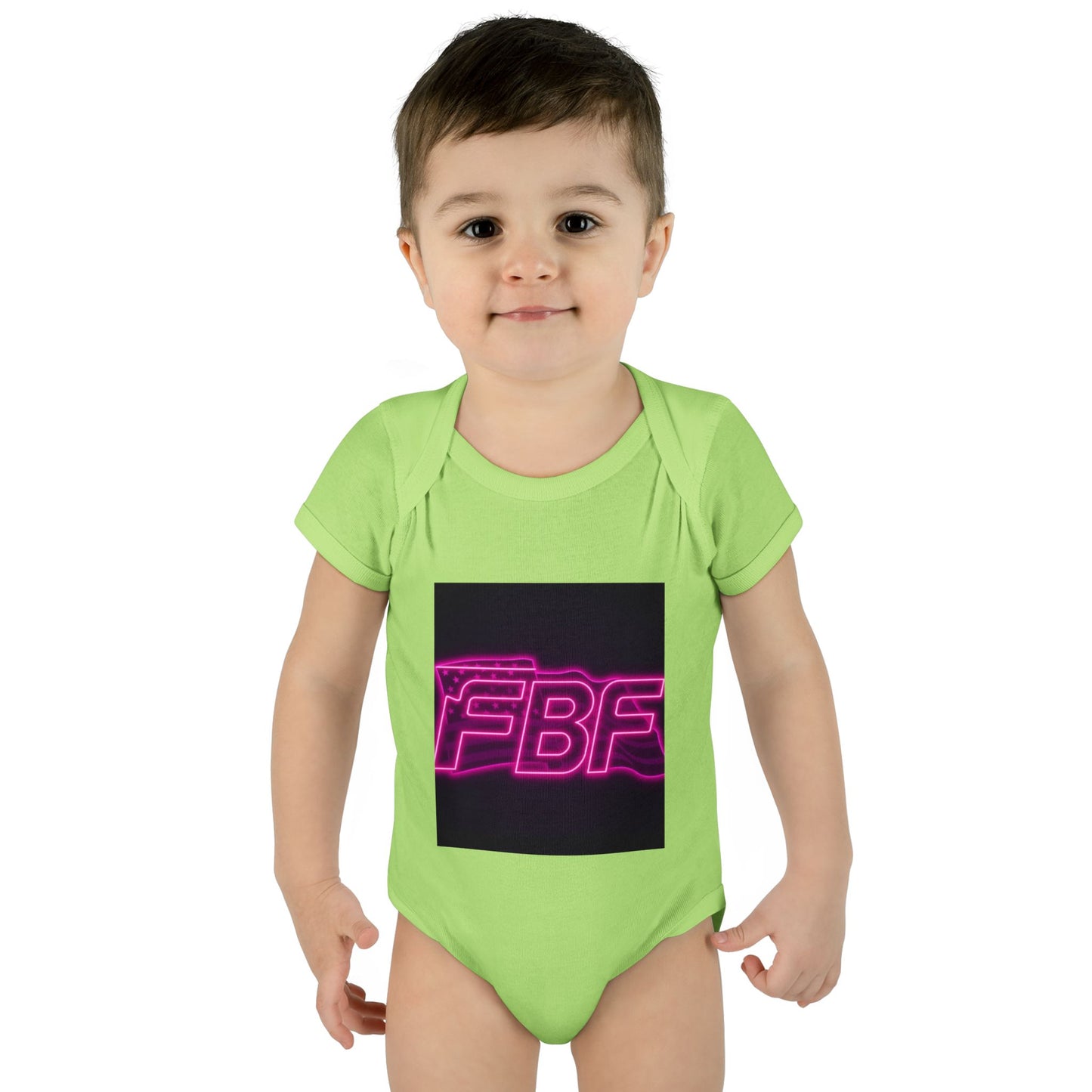 Neon Baby Bodysuit for Trendy Infants, Cool Graphic Onesie, Unique Baby Gift, Personalized Baby Outfit, Modern Infant Apparel