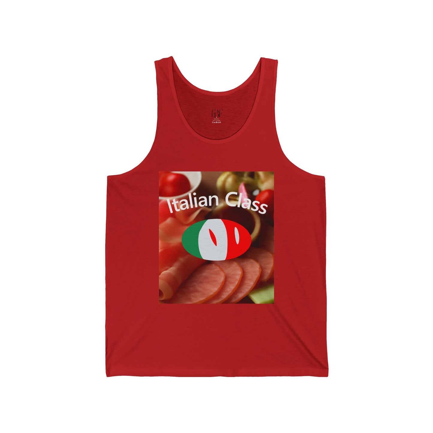 Italian Class Unisex Tank Top, Fun Culinary Shirt, Perfect for Food Lovers, Summer Events, Cooking Classes, BBQ Parties