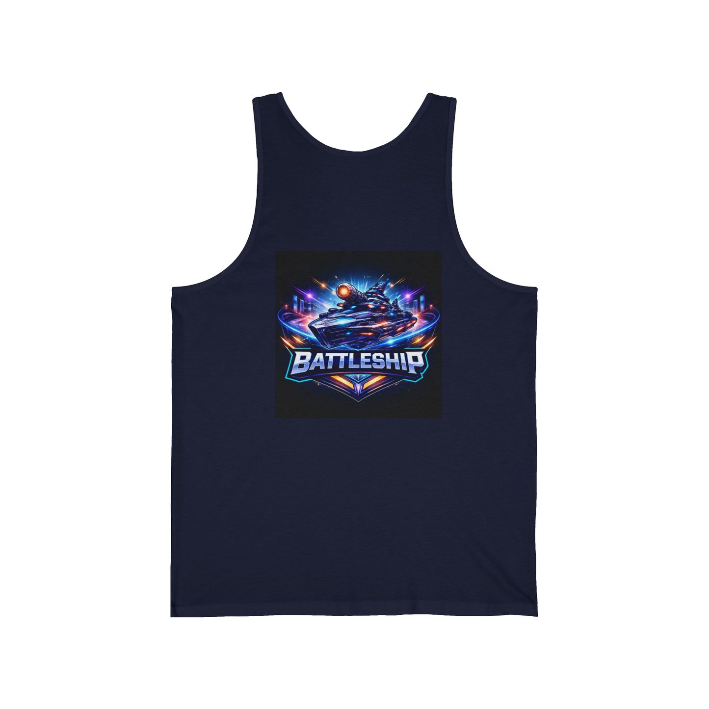 Retro Neon Racing Tank Top — FBF & Battleship Gamer Graphic