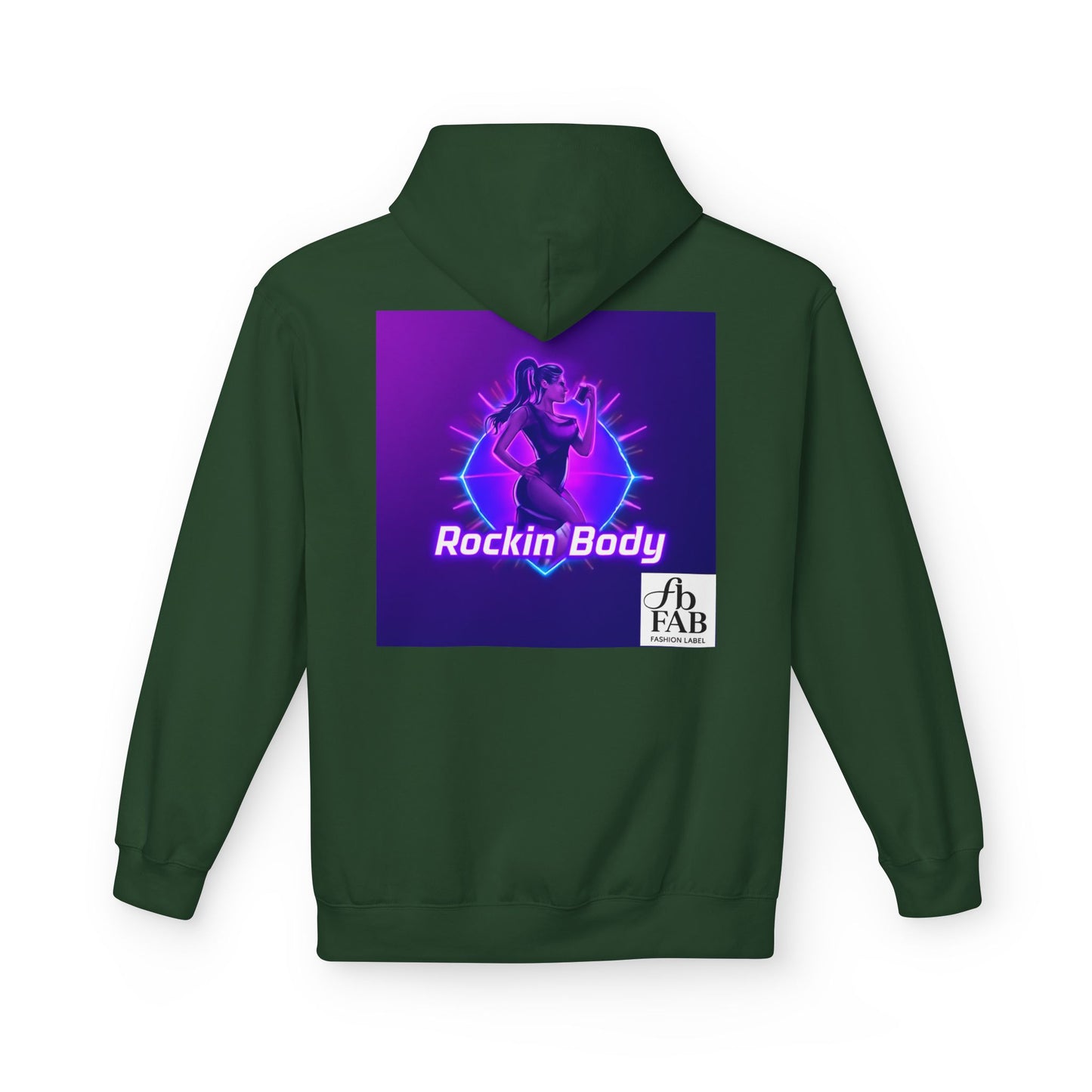 Rock Your Body Fleece Hoodie | Unisex Midweight Hoodie, Cozy Sweatshirt, Unique Gift for Fitness Lovers, Casual Wear, Music Inspired Apparel