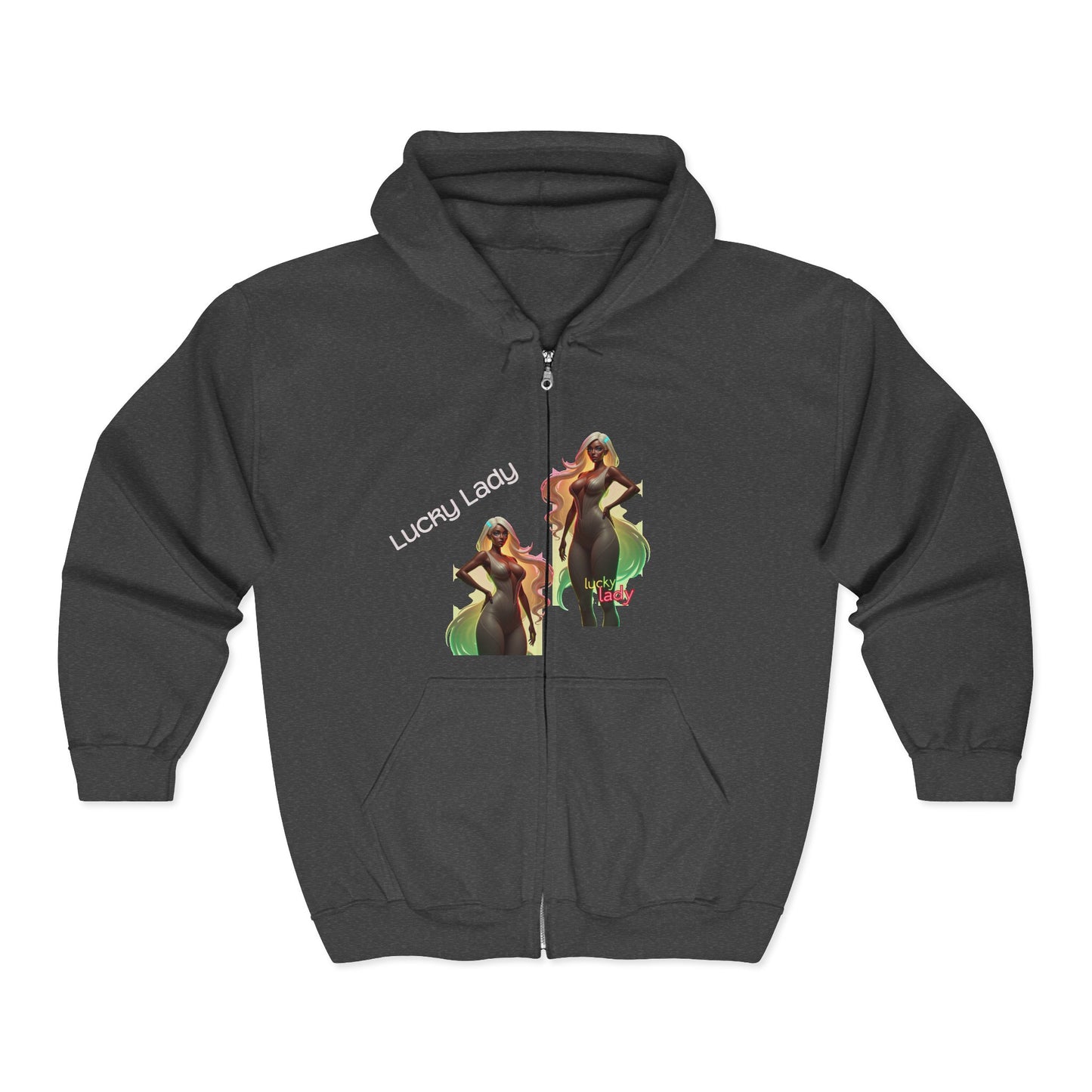 Ladies of luck Unisex Heavy Blend™ Full Zip Hooded Sweatshirt