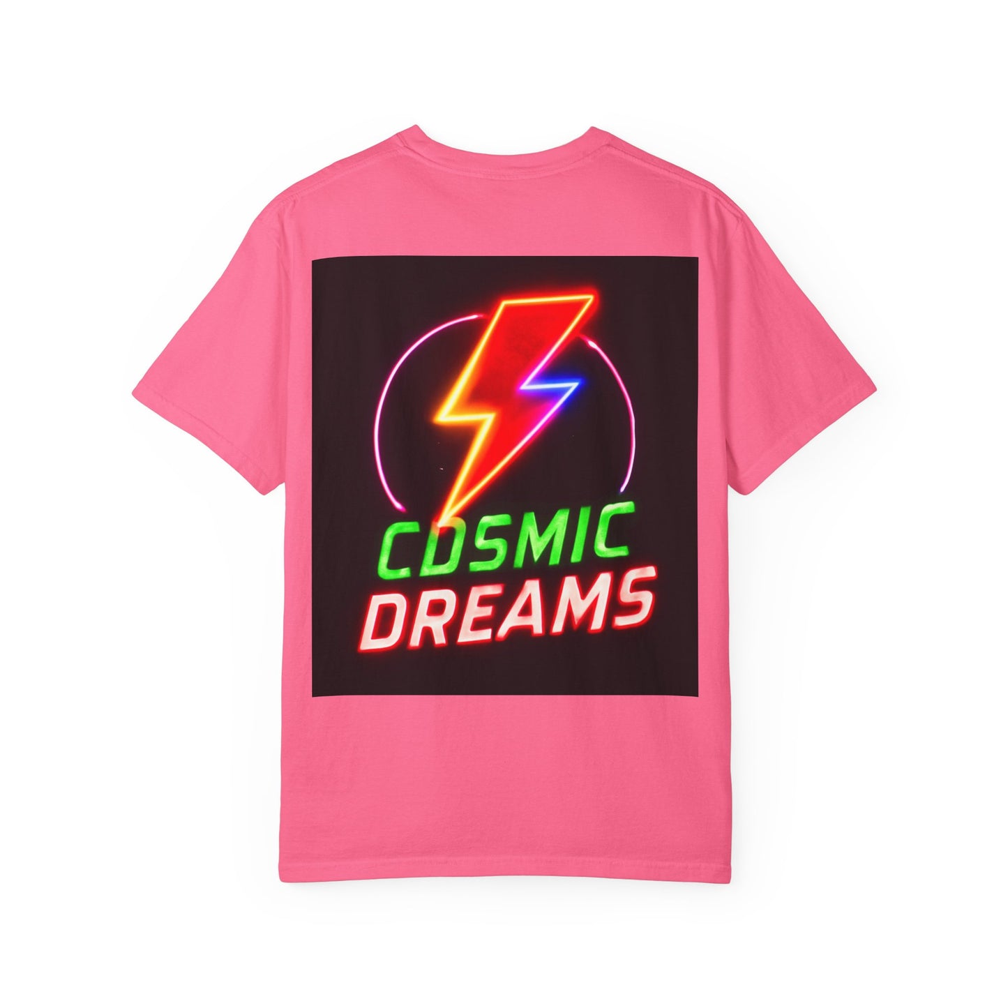 Vibrant Unisex Graphic T-Shirt, Cosmic Dreams Tee, Retro Neon Shirt, Stylish Casual Wear, Gift for Gamers & Dreamers
