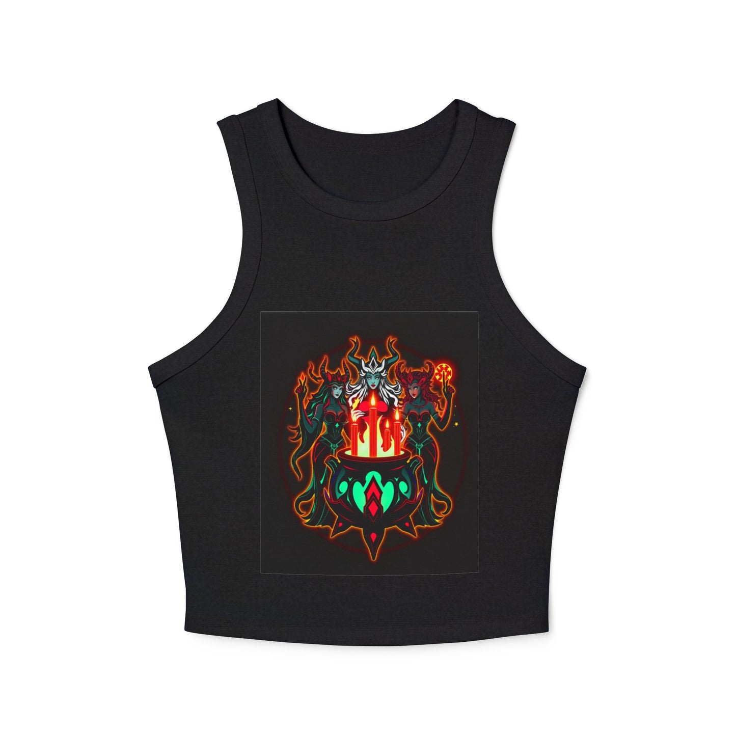 Flame Goddess Tank — Women's Racerback Crop Tank Top