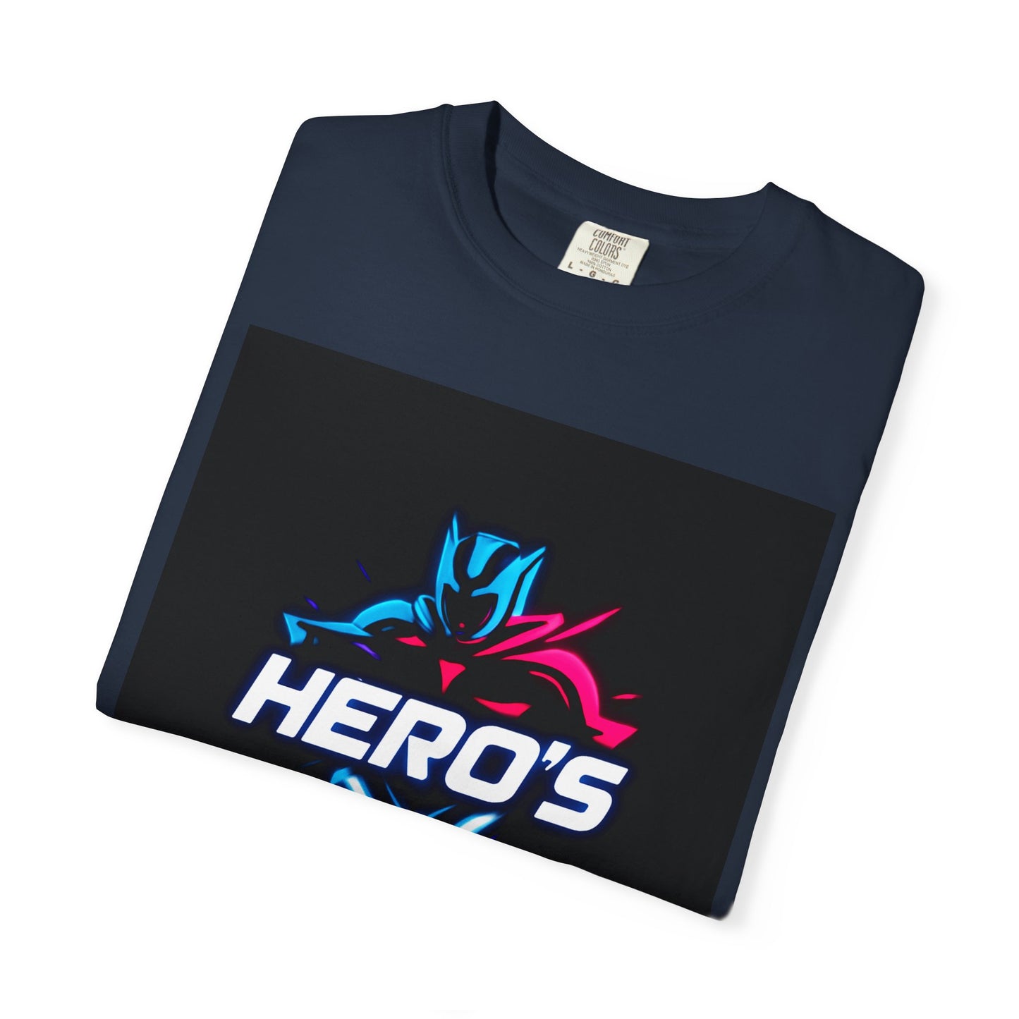 Hero's Unisex Garment-Dyed T-shirt, Casual Tee, Perfect for Gifting, Comic Fans, Hero Celebrations, Graphic Tee, Everyday Wear