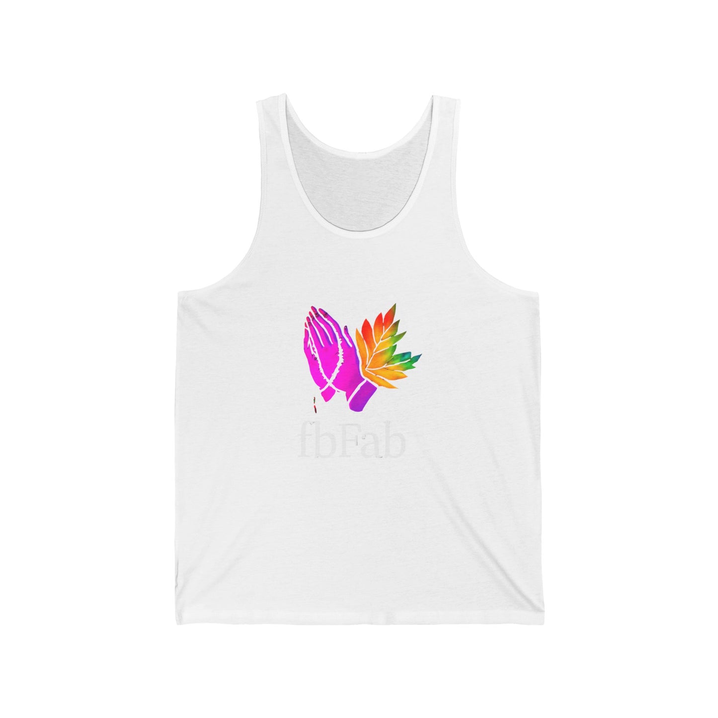 Colorful Graphic Unisex Jersey Tank Top, Inspirational Workout Tee, Summer Activewear, Spiritual Gift, Pride Day Apparel, Yoga Tank