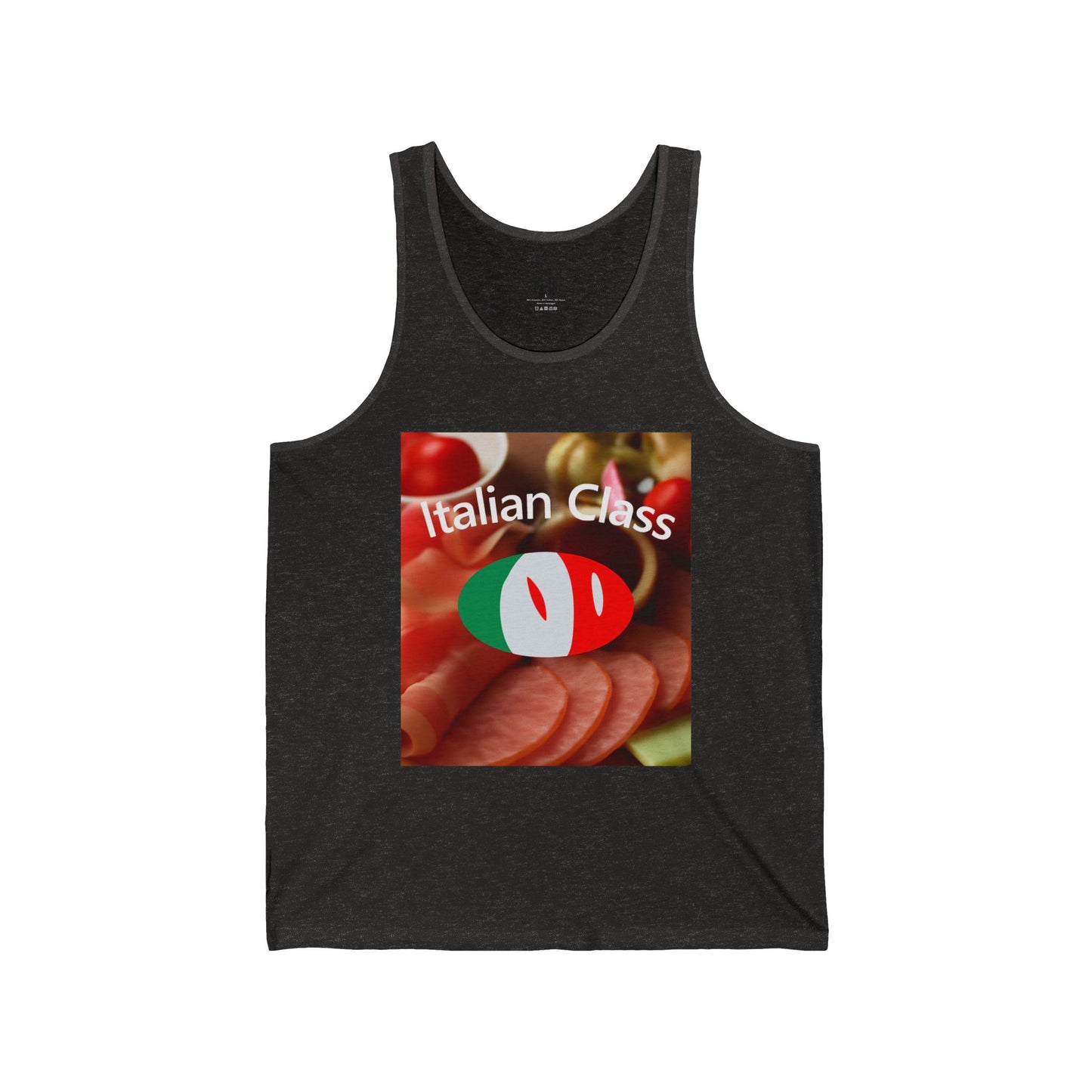 Italian Class Unisex Tank Top, Fun Culinary Shirt, Perfect for Food Lovers, Summer Events, Cooking Classes, BBQ Parties