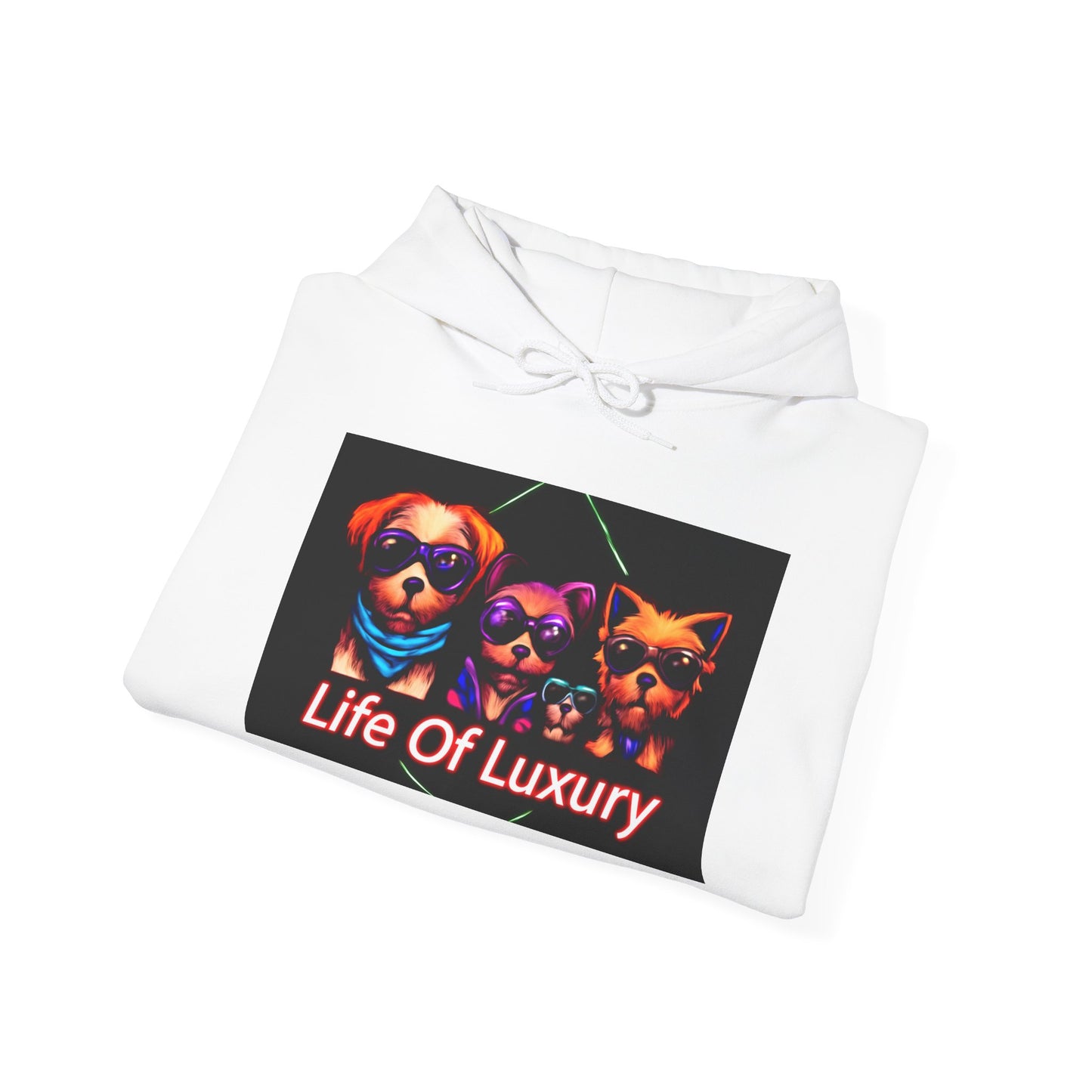 Luxury Life Unisex Hoodie - Cozy Sweatshirt for Pet Lovers, Gift for Birthdays, Everyday Wear, Chill Vibes, FBF Collection