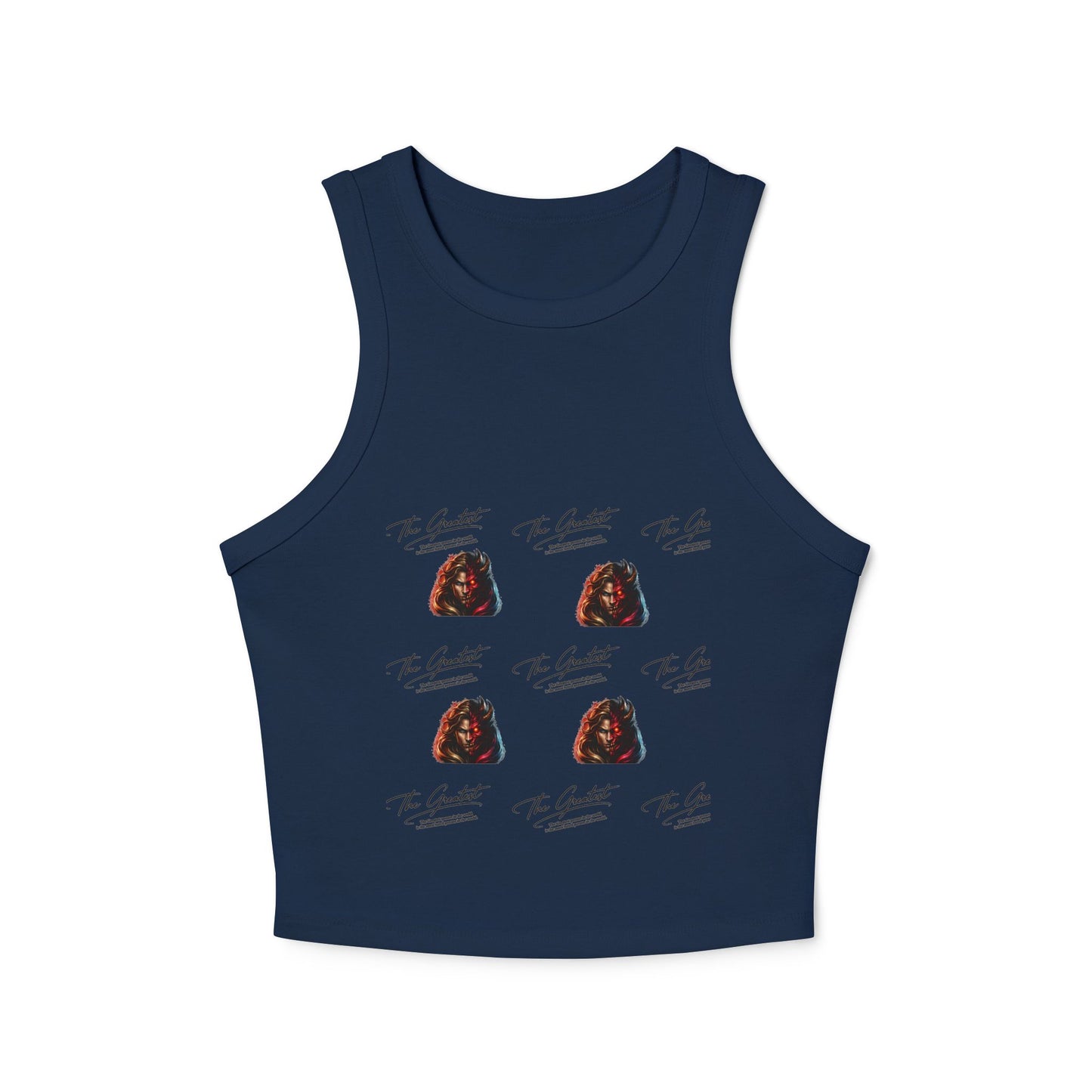 Great/hate Women's Micro Rib Racer Tank Top