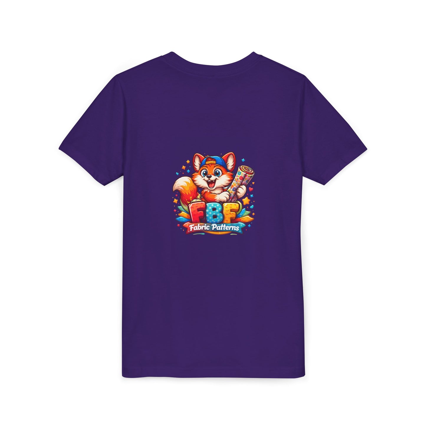 Youth Tee — Colorful Cartoon Fox 'FBF' Logo Kids Shirt