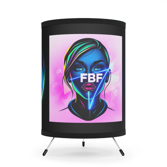 Trendy Tripod Lamp with High-Res Printed Shade, Colorful Art Decor, FBF Design, Modern Lamps for Home Decoration, Unique Gift Idea