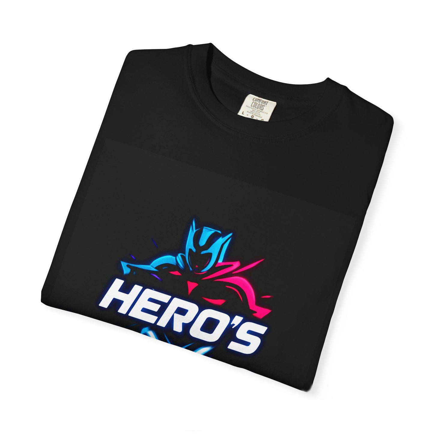 Hero's Unisex Garment-Dyed T-shirt, Casual Tee, Perfect for Gifting, Comic Fans, Hero Celebrations, Graphic Tee, Everyday Wear