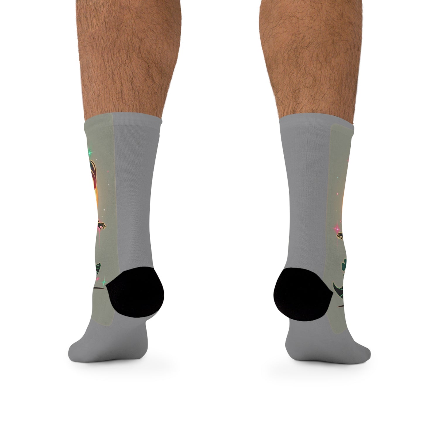 Stylish Eco-Friendly Socks, Wearable Art Socks, Unique Gift for Her, Recycled Material Footwear, Chic Everyday Socks