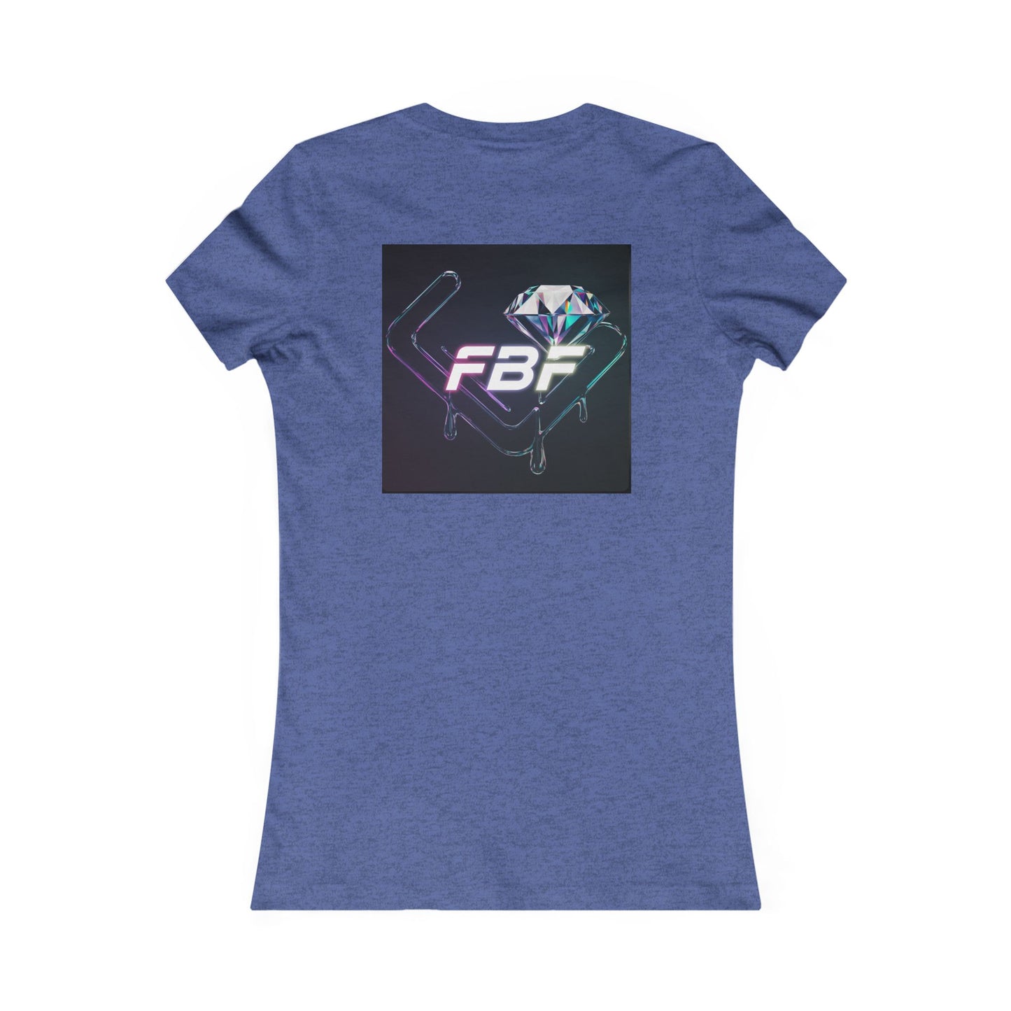 Women’s Graphic Tee — Neon ‘The One’ Portrait with Back Diamond FBF Logo