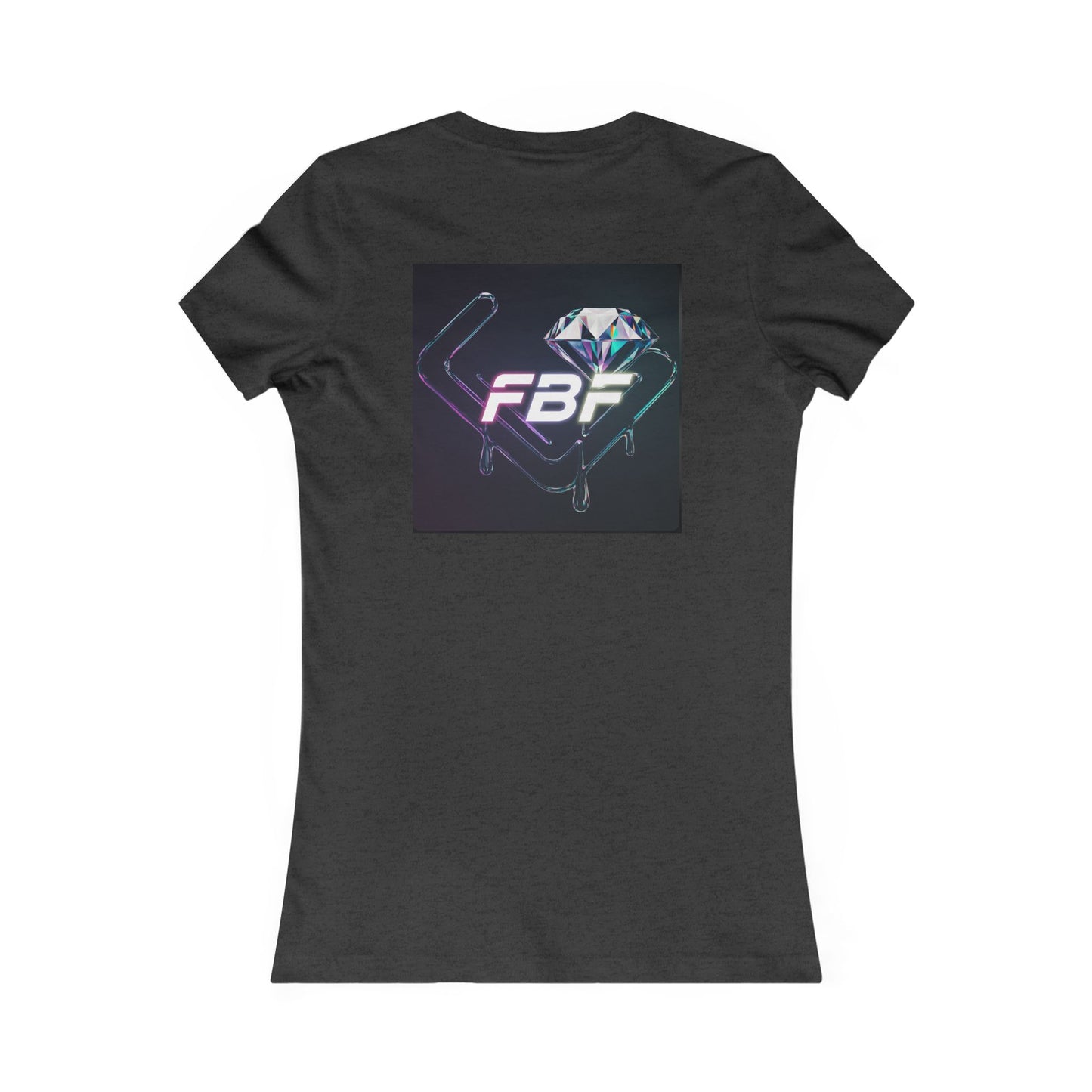 Women’s Graphic Tee — Neon ‘The One’ Portrait with Back Diamond FBF Logo