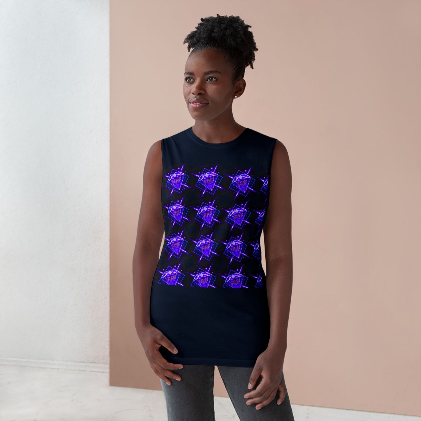 Unisex Graphic Tank Top, Trendy Summer Wear, Perfect for Festivals, Casual Outings, Vibrant Pattern Top, Comfortable Everyday Style