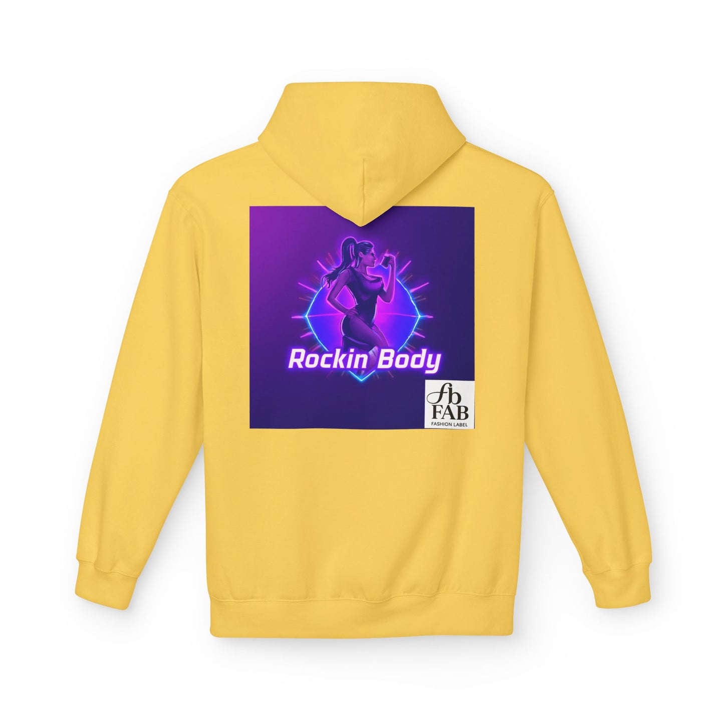 Rock Your Body Fleece Hoodie | Unisex Midweight Hoodie, Cozy Sweatshirt, Unique Gift for Fitness Lovers, Casual Wear, Music Inspired Apparel
