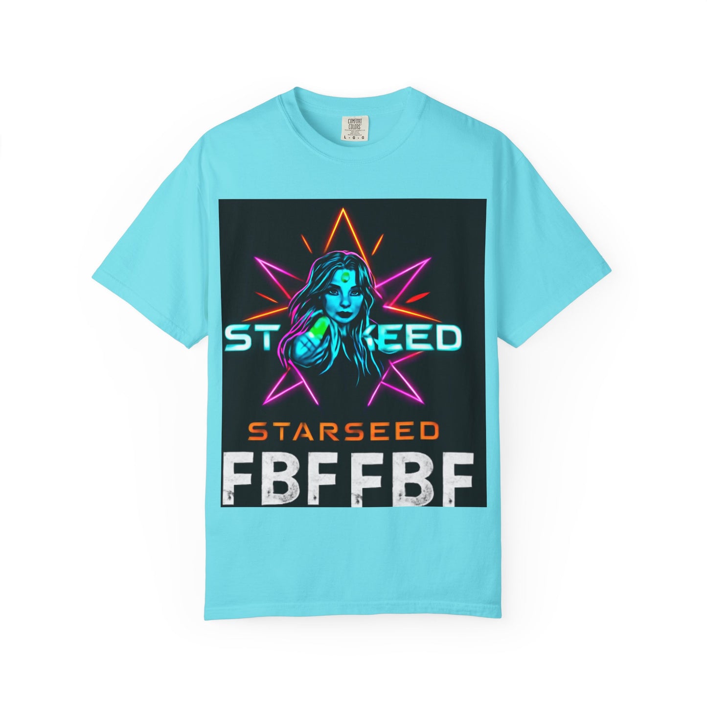 Neon Graphic T-Shirt - Starseed FBF Tee, Unisex Fashion, Cool Gift, Festival Wear, Retro Style, Casual Streetwear
