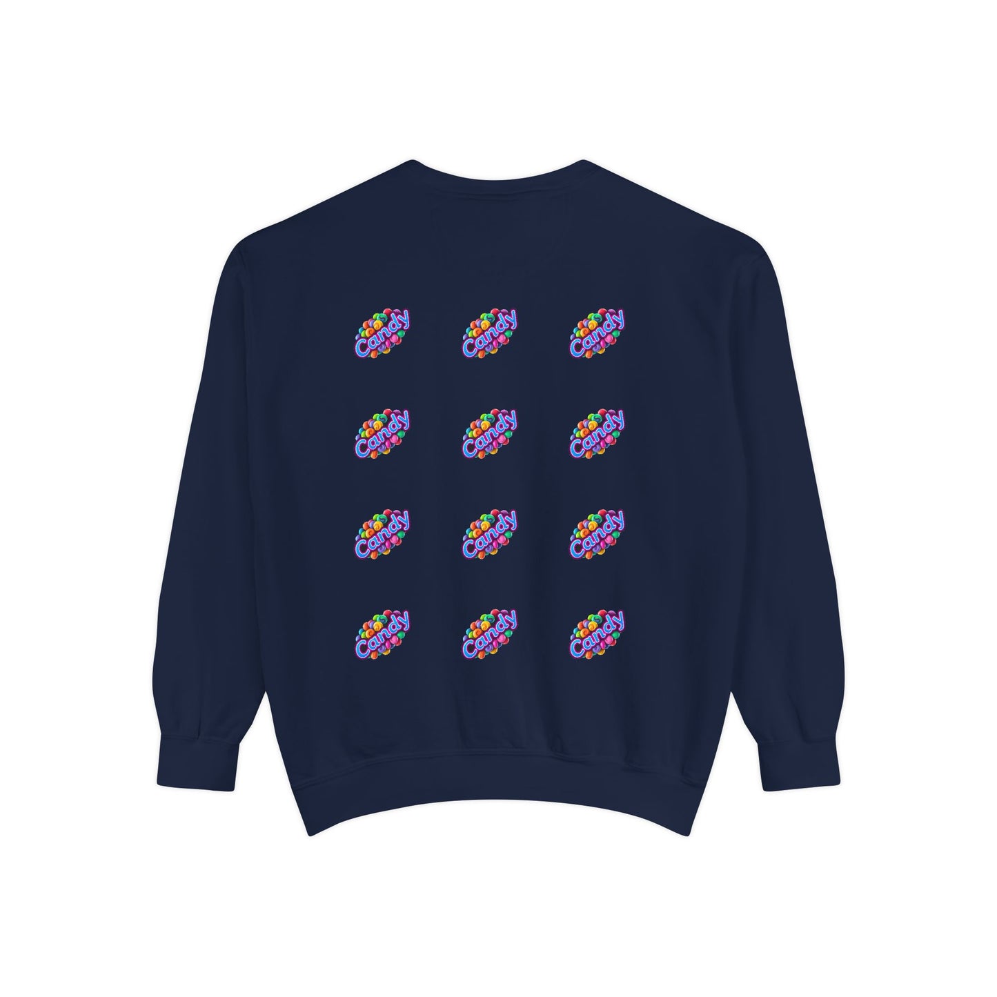 Candy-Themed Unisex Garment-Dyed Sweatshirt - Nostalgic Apparel for Sweet Lovers, Cozy Casual Wear, Gift for Candy Lovers, Colorful [...]