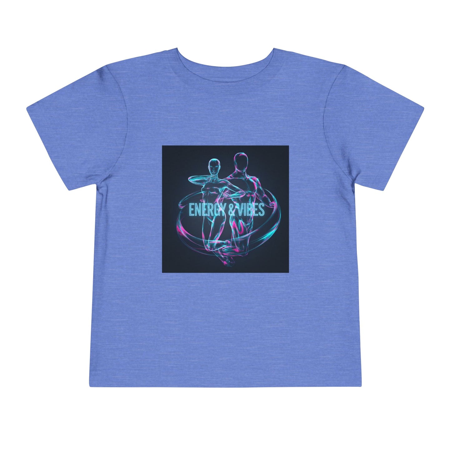 Toddler Tee — Energy & Vibes Neon Dance Graphic