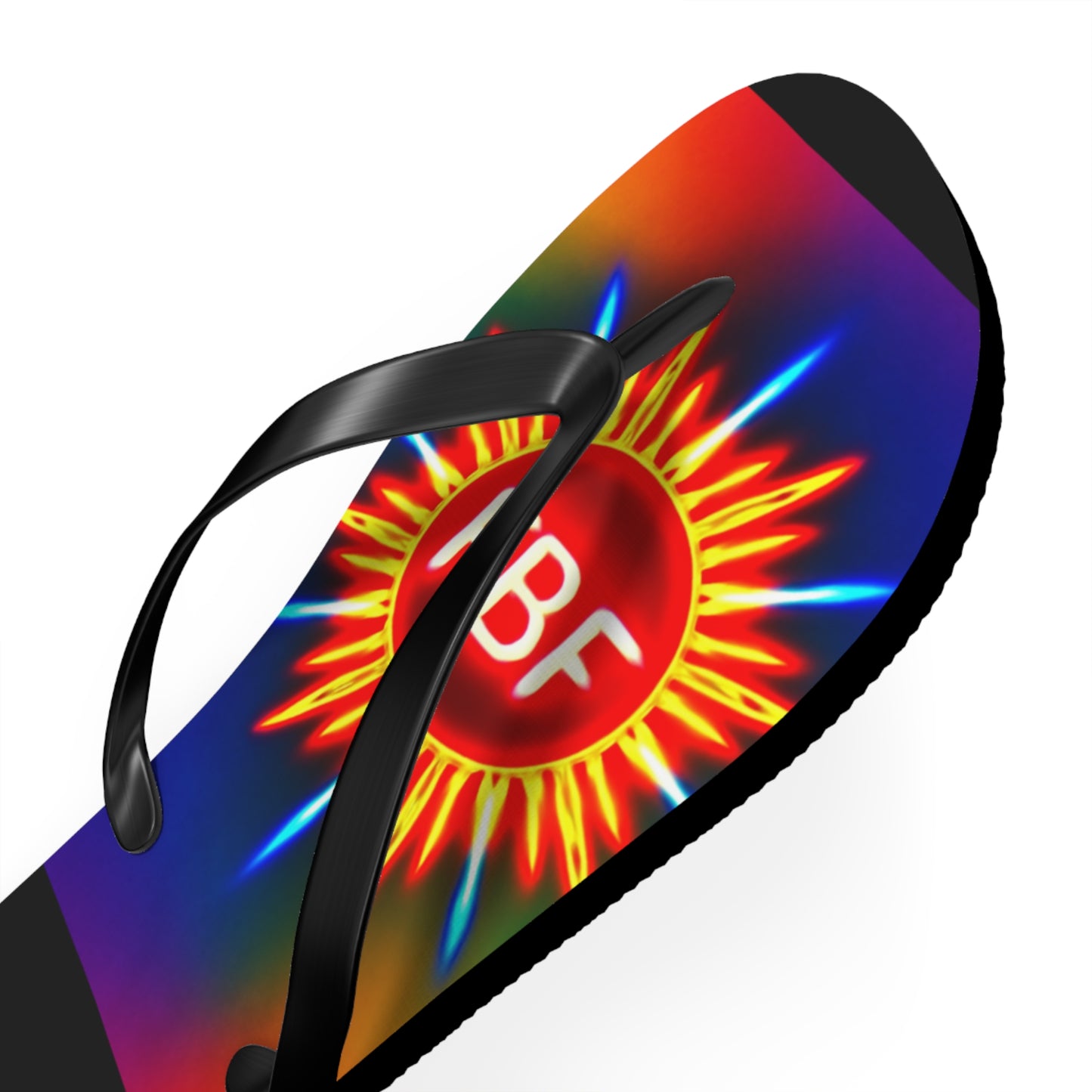 Vibrant Summer Flip Flops, Beach Sandals, Colorful Footwear, Pool Party Essentials, Vacation Accessories, Fun Outdoor Gear, FBR Design