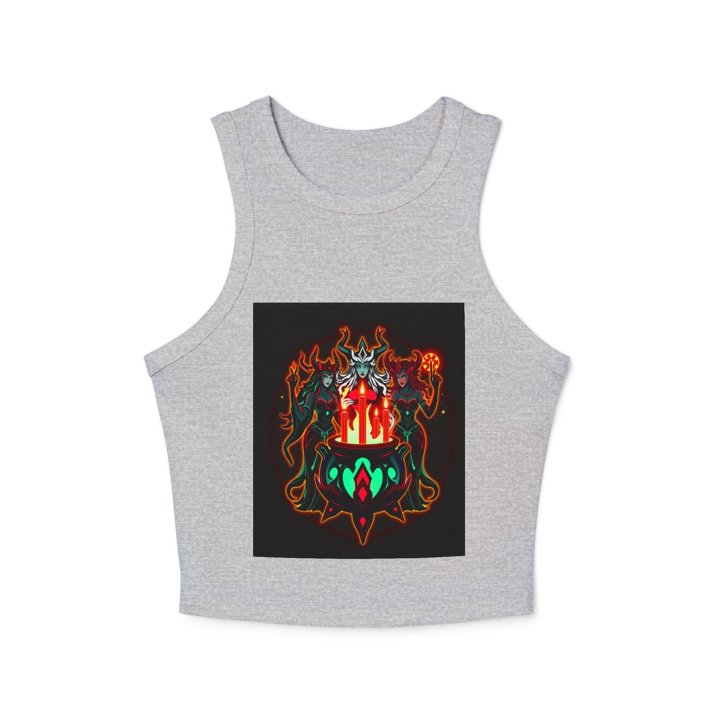 Flame Goddess Tank — Women's Racerback Crop Tank Top