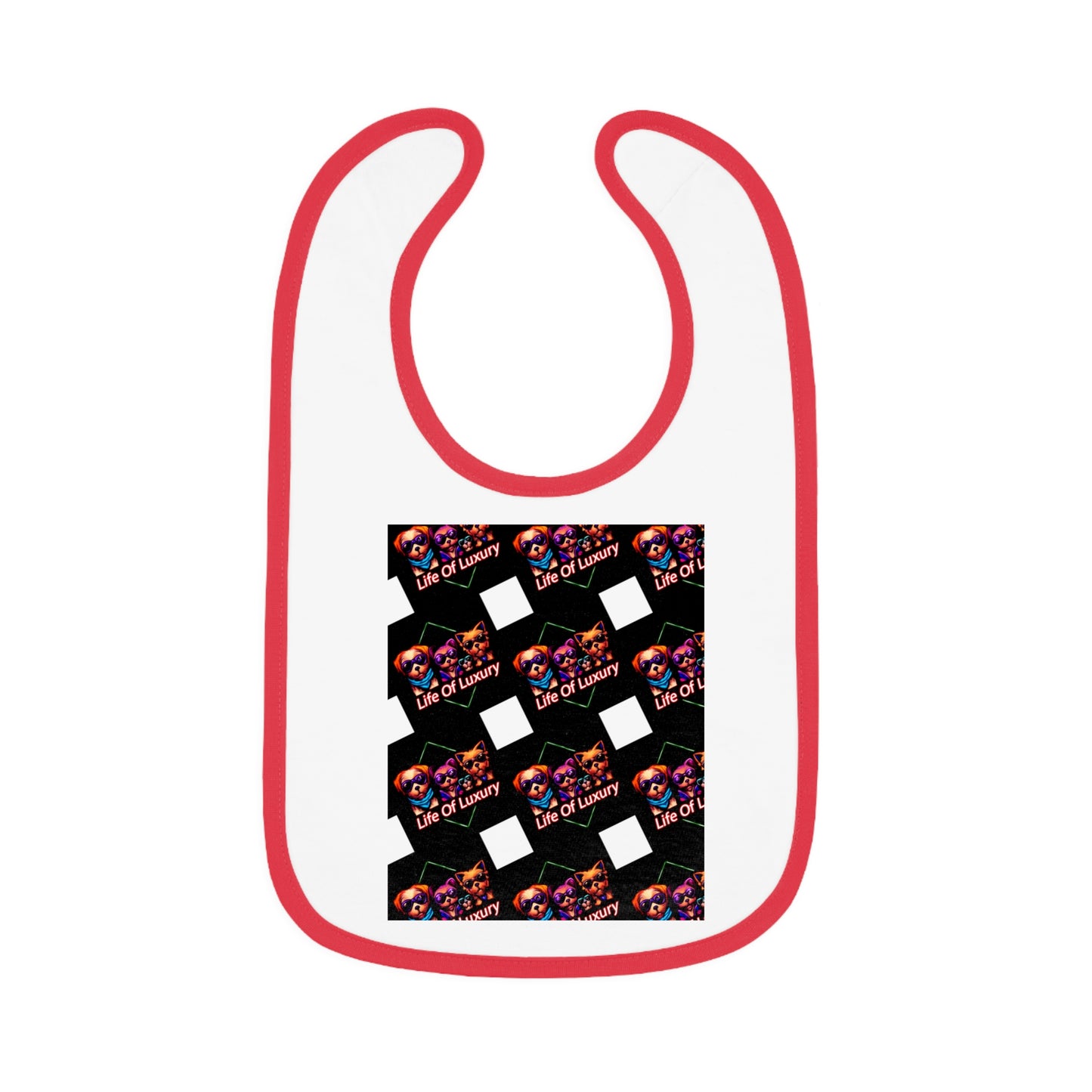 Vibrant Baby Bib with Contrast Trim, Stylish Baby Feeding Bib, Unique Gift for Baby Showers, Fun Print Bib for New Parents, Cute [...]