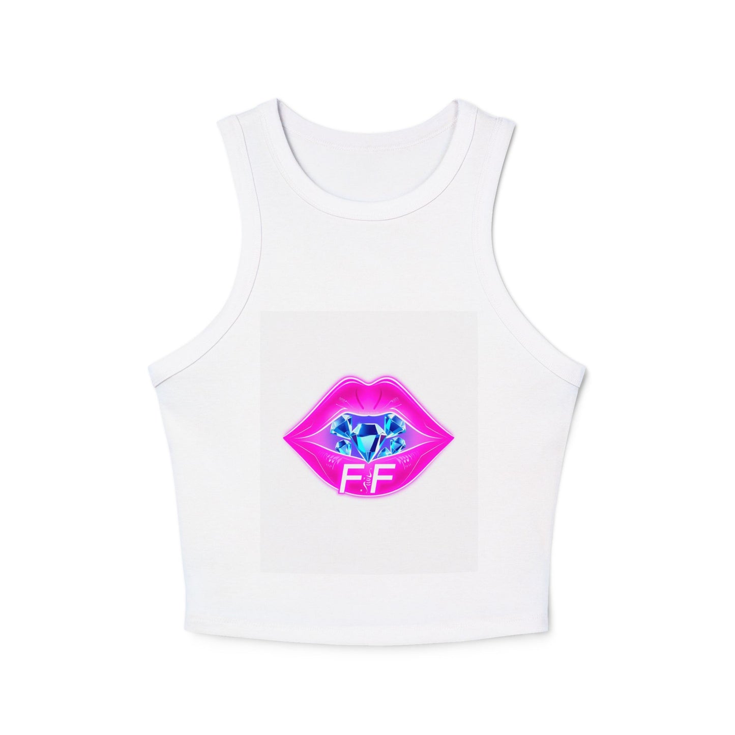 Fabulous Kiss Graphic Tank, Women's Trendy Crop Top, Unique Summer Apparel, Party Outfit, Gift for Fashion Lovers