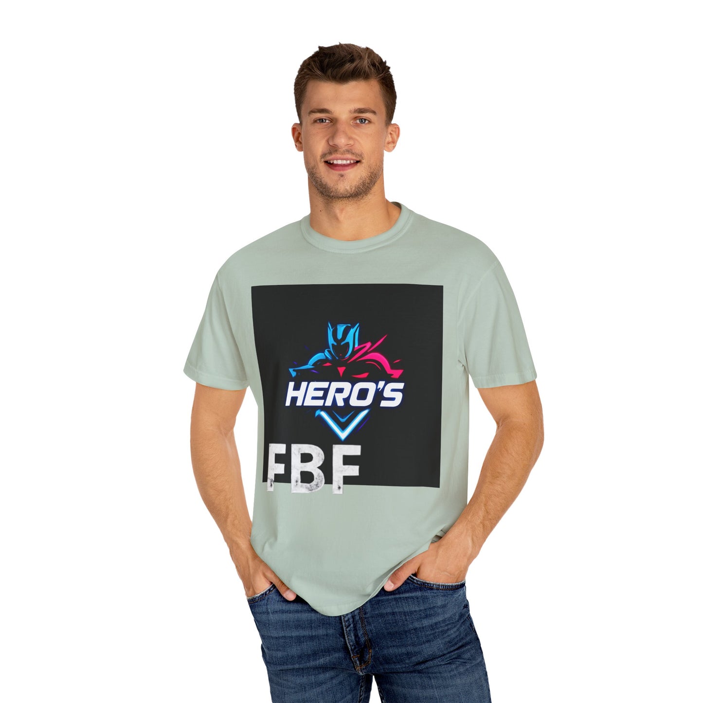 Hero's Unisex Garment-Dyed T-shirt, Casual Tee, Perfect for Gifting, Comic Fans, Hero Celebrations, Graphic Tee, Everyday Wear
