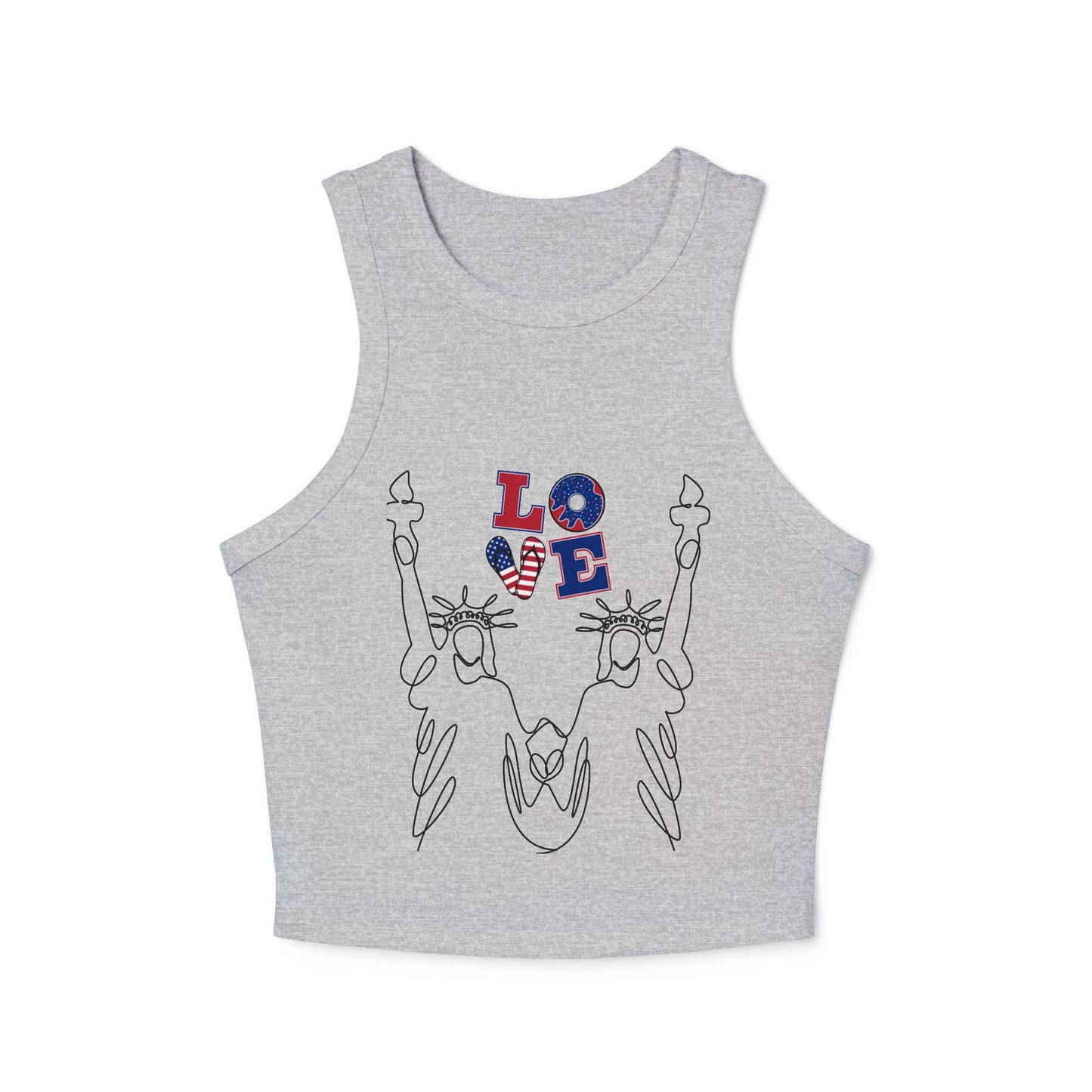 Women's Micro Rib Racer Tank Top