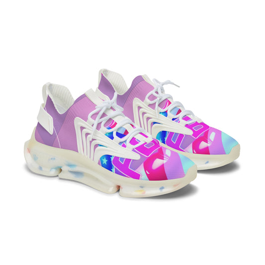 Vibrant Women's Mesh Sneakers for Active Lifestyles, Trendy Sports Shoes, Gift for Fitness Enthusiasts, Stylish Running Shoes
