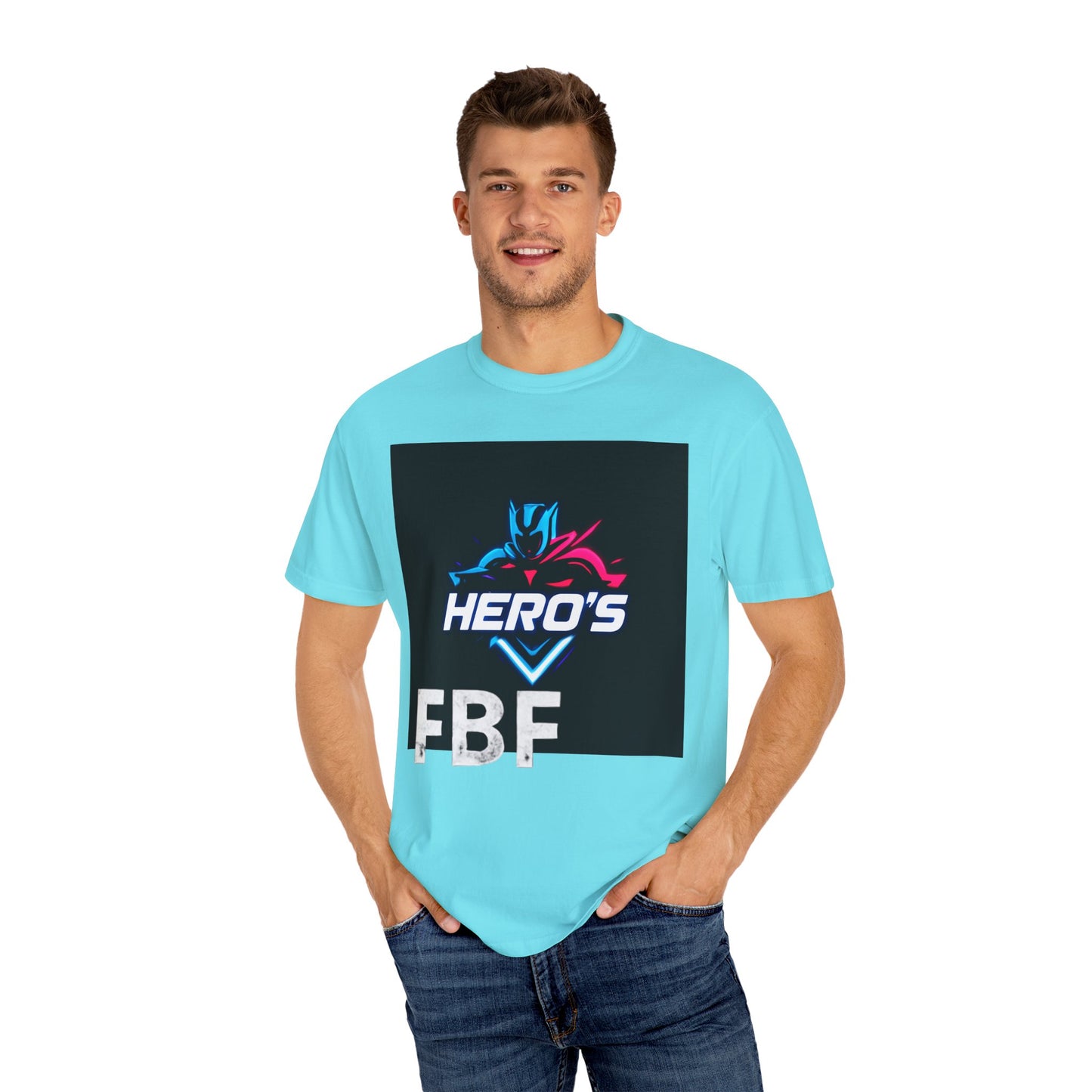 Hero's Unisex Garment-Dyed T-shirt, Casual Tee, Perfect for Gifting, Comic Fans, Hero Celebrations, Graphic Tee, Everyday Wear