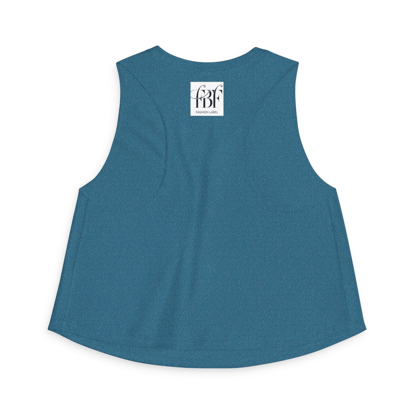 Crop Top — Blue Green Ocean Turtle Art