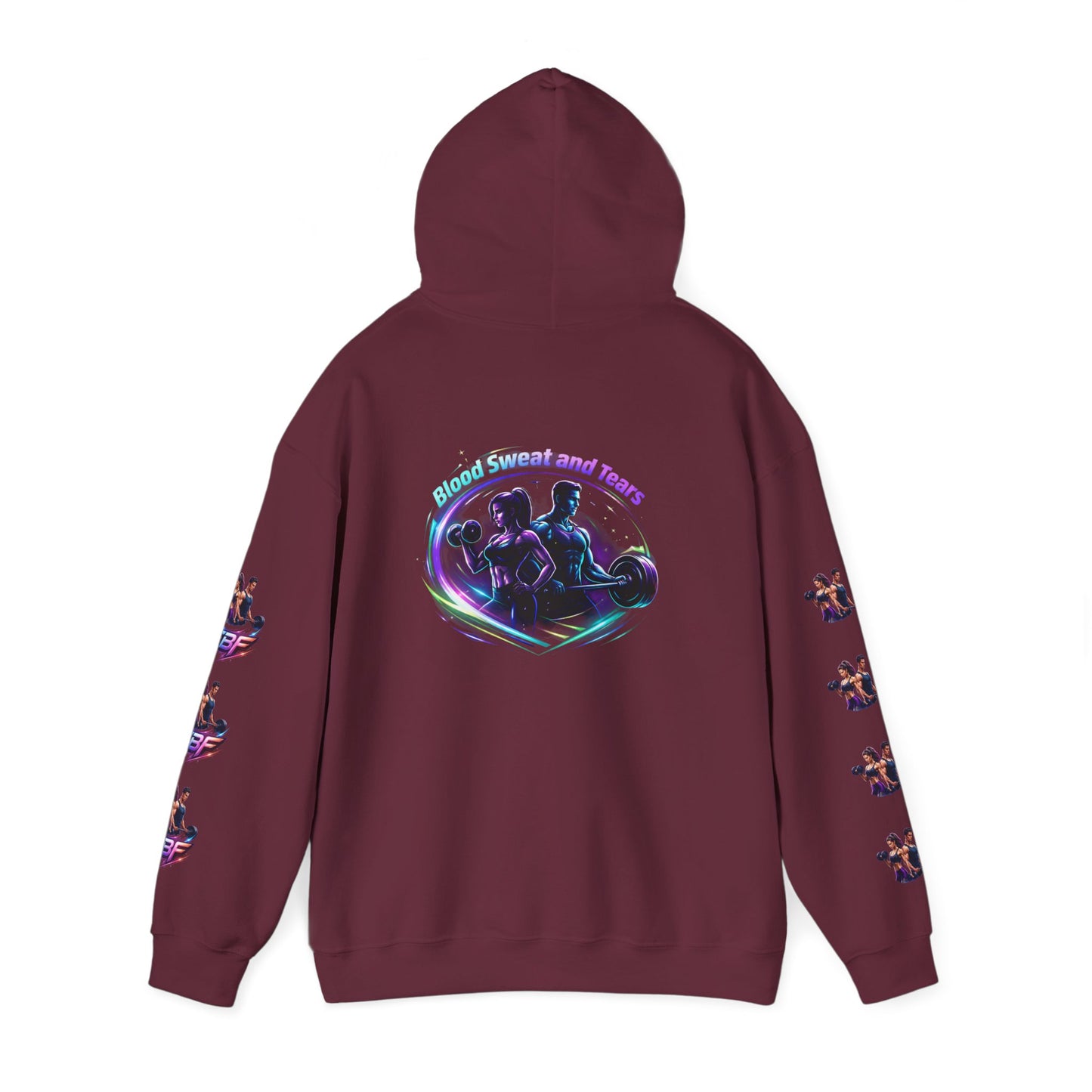 Weightlifting Hoodie — "Blood, Sweat and Tears" Fitness Pullover