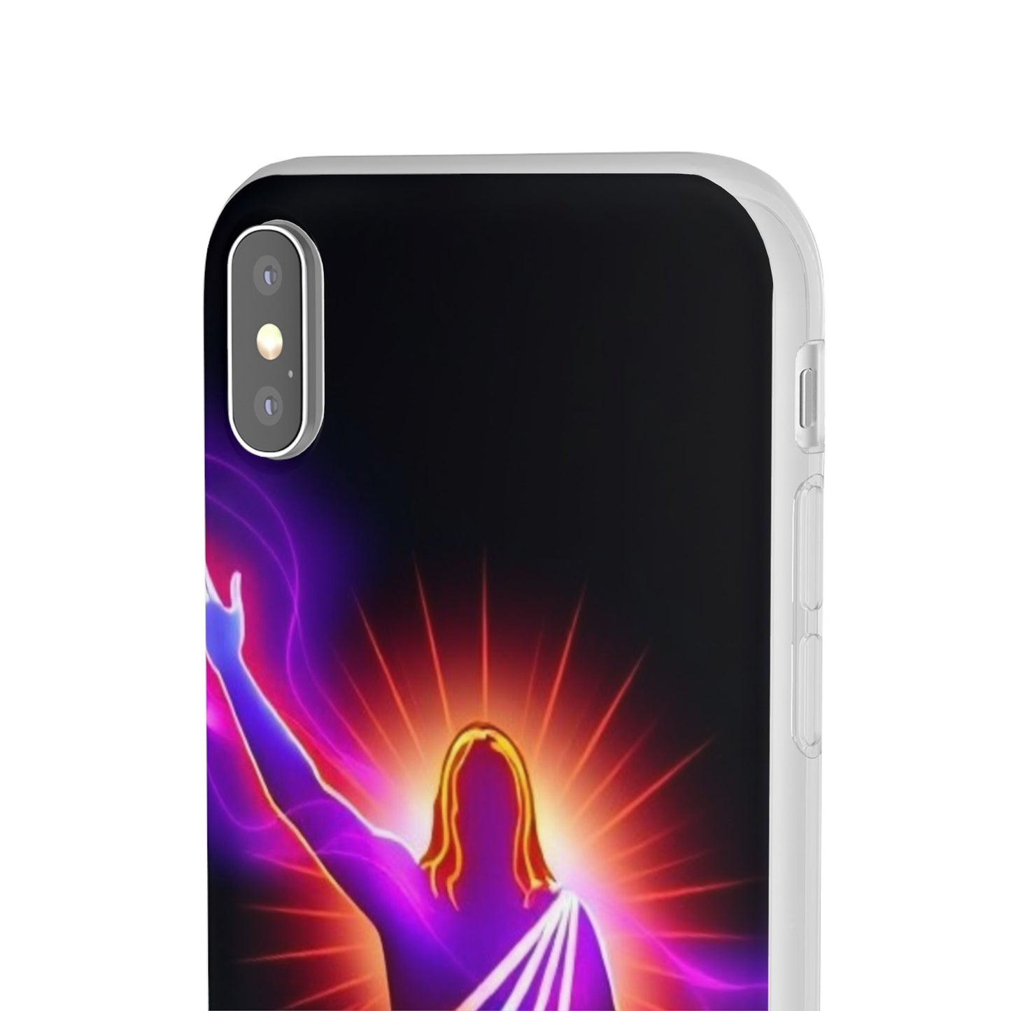 Inspirational Jesus Flexi Case - Colorful Phone Cover for Spiritual Connection