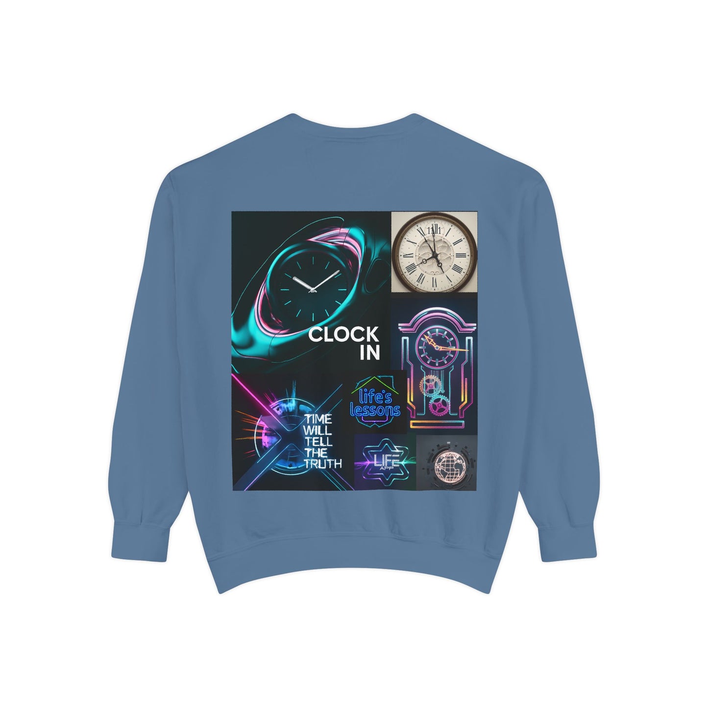 Retro Neon Clock Sweatshirt