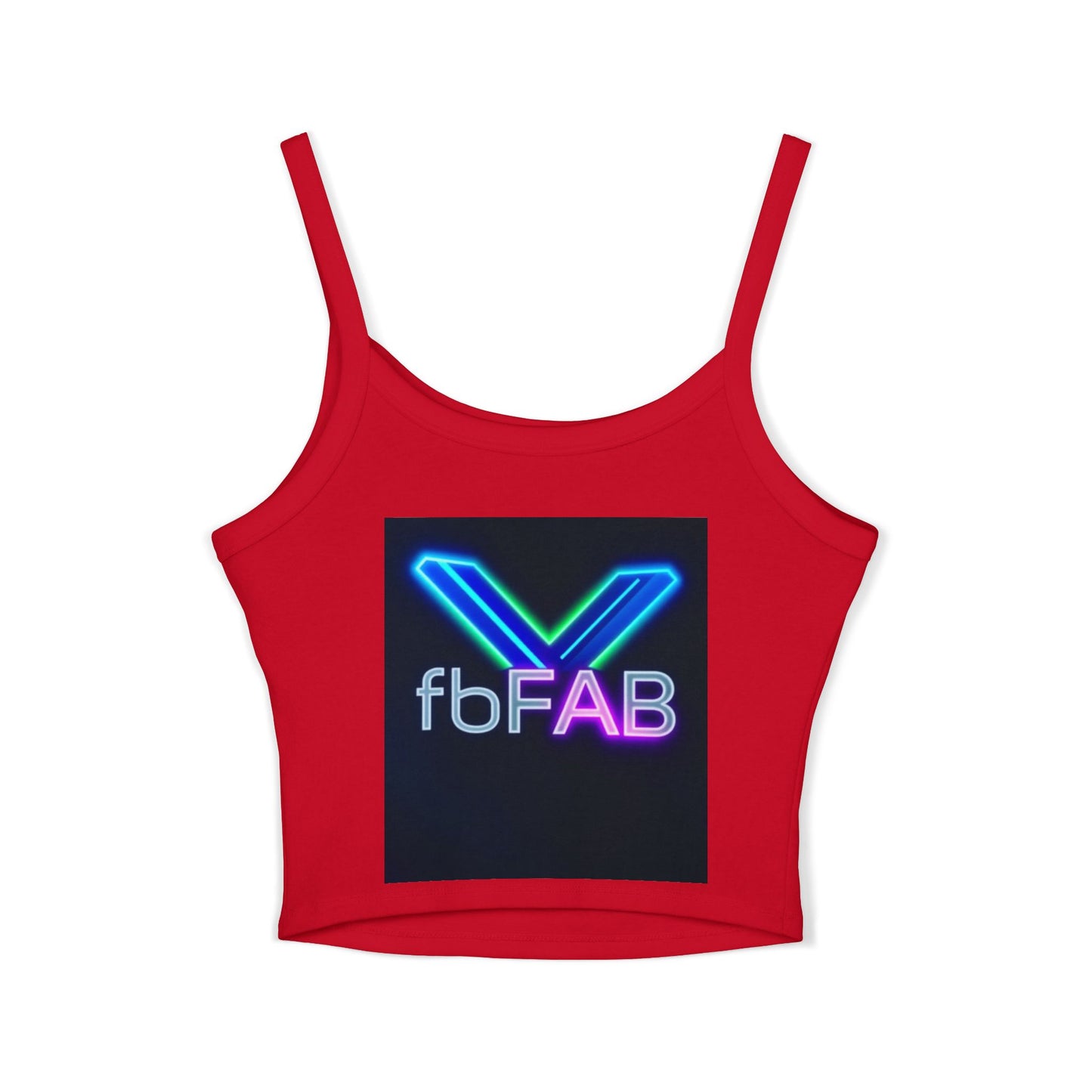 Neon Vibe Women's Spaghetti Strap Tank Top, Casual Summer Top, Festival Apparel, Trendy Graphic Tee, Cool Streetwear, Gift for Her