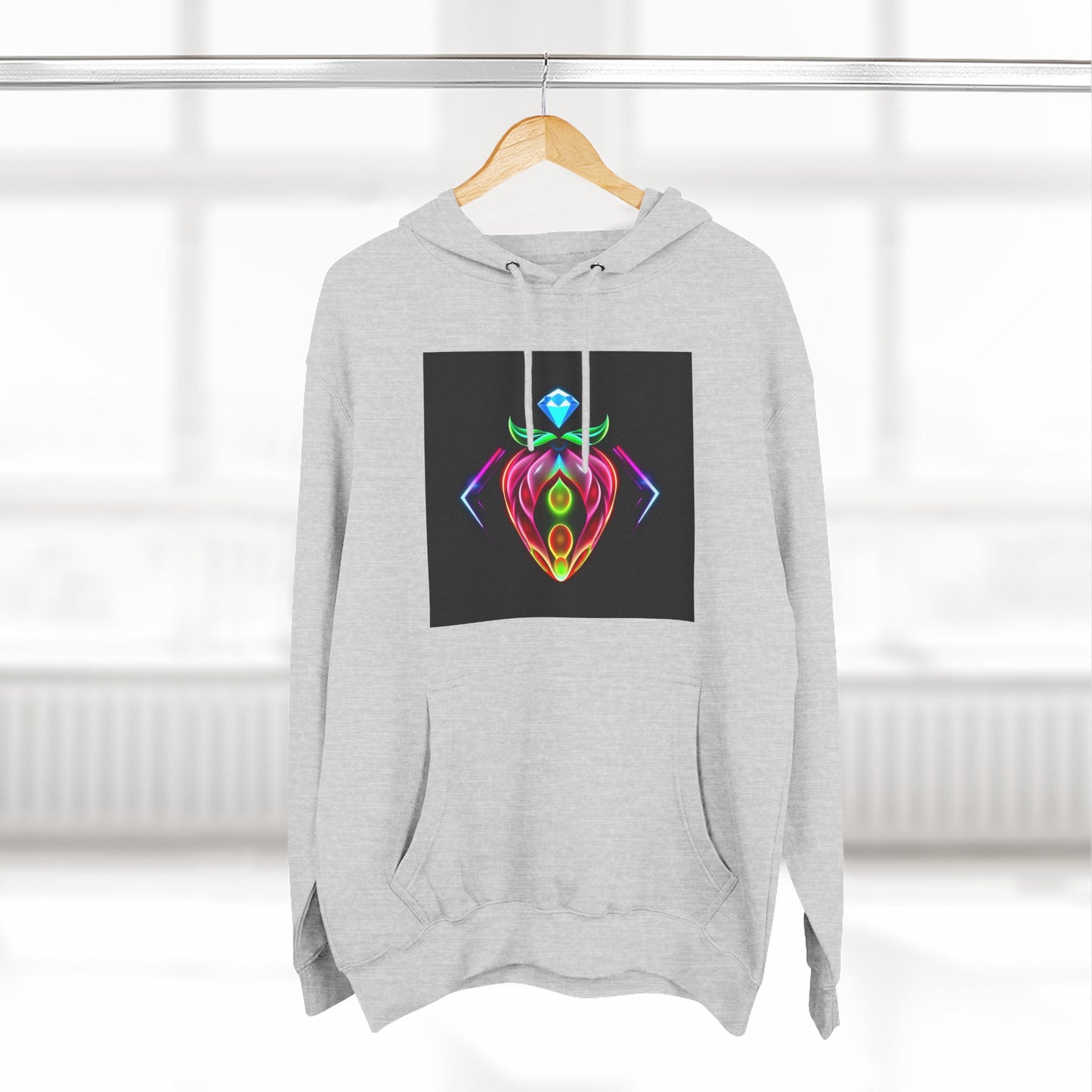 Vibrant Art Hoodie, Colorful Fleece Hoodie, Unique Sweatshirt, Artistic Gift, Cozy Layer for Every Occasion