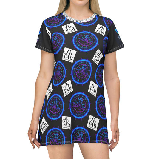Vibrant Graphic T-Shirt Dress, Trendy Casual Wear, Summer Fashion, Unique Prints, Fun Festival Outfit, Everyday Comfort