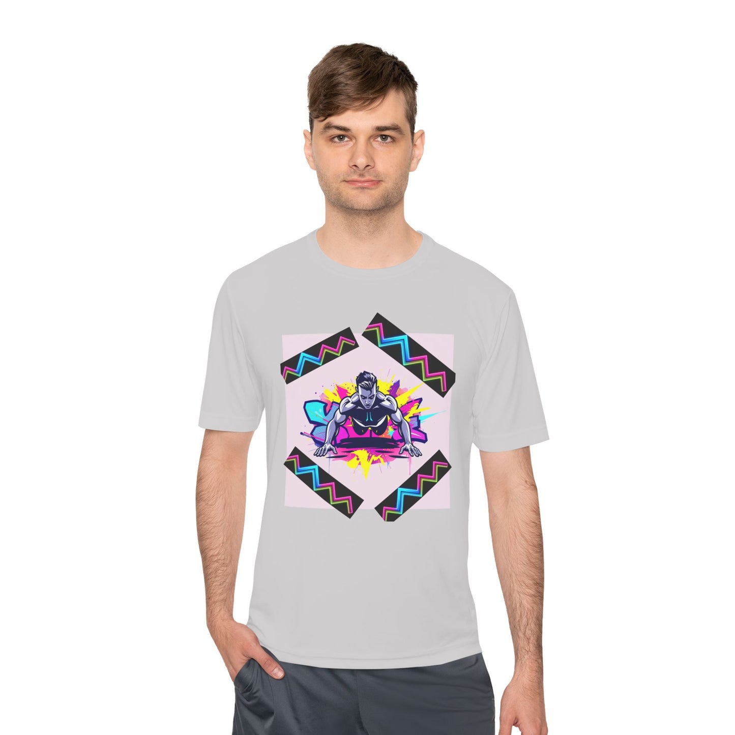 Vibrant Graphic Moisture Wicking Tee for Active Lifestyle