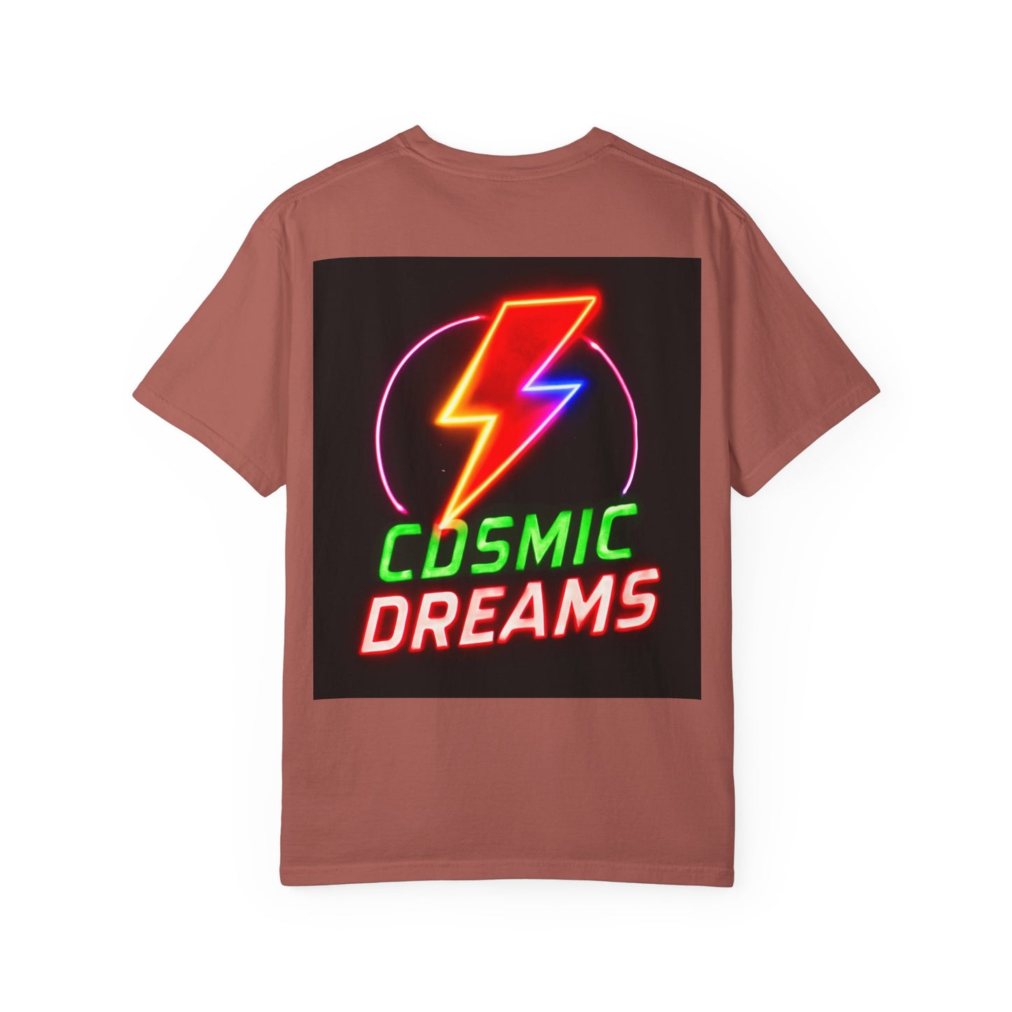 Vibrant Unisex Graphic T-Shirt, Cosmic Dreams Tee, Retro Neon Shirt, Stylish Casual Wear, Gift for Gamers & Dreamers