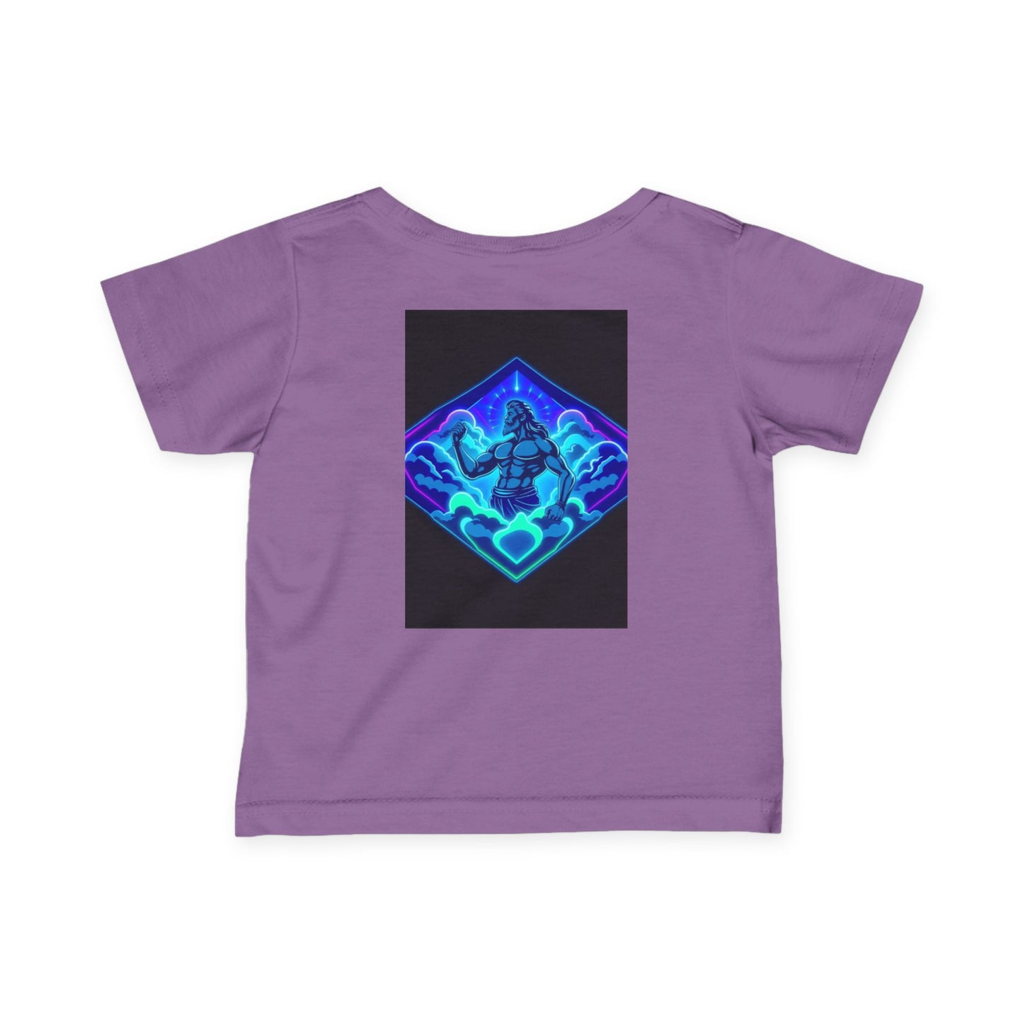 Infant Tee — "Alpha Is the Omega" Neon Christian Baby Shirt