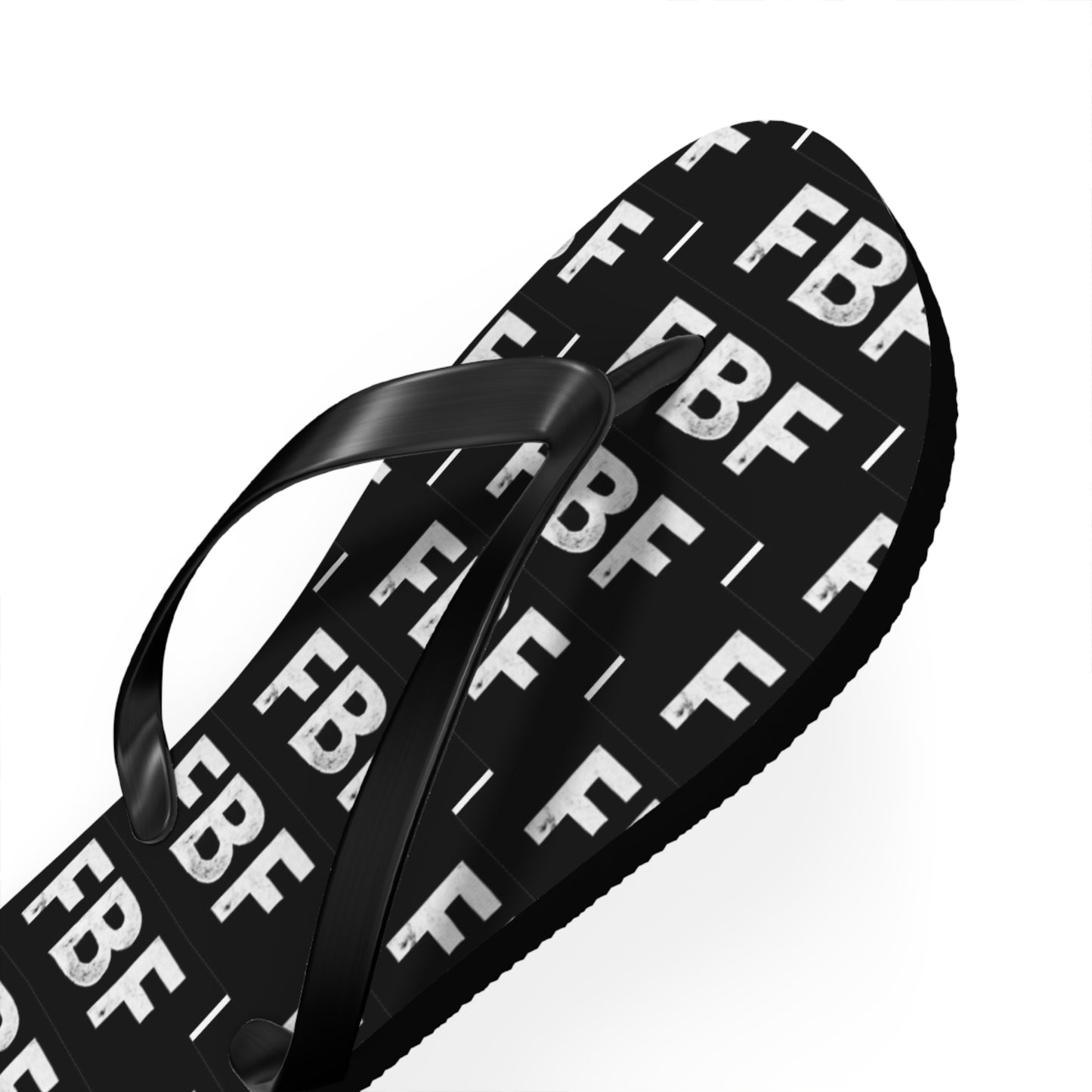 Trendy Flip Flops with FBF Print - Summer Vacation Footwear, Beach Wear, Casual Sandals, Gift for Sun Lovers, Stylish Pool Slides