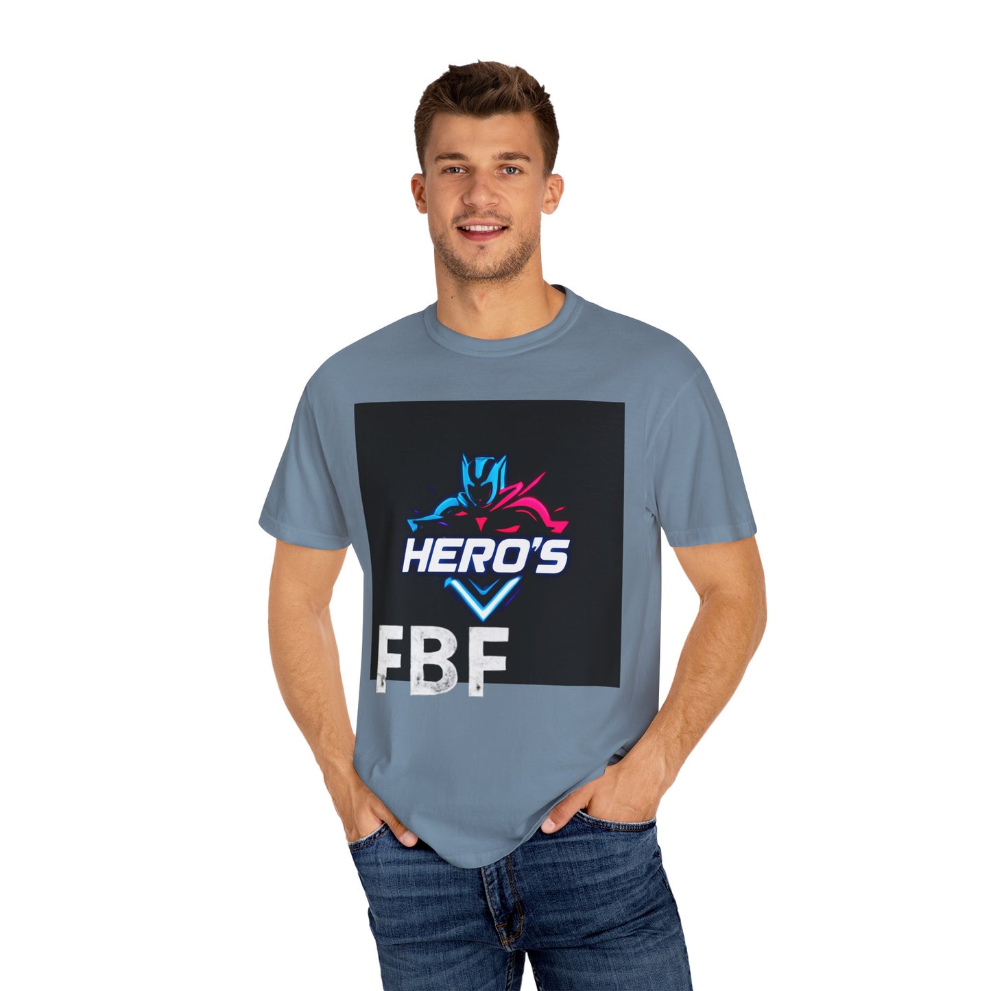 Hero's Unisex Garment-Dyed T-shirt, Casual Tee, Perfect for Gifting, Comic Fans, Hero Celebrations, Graphic Tee, Everyday Wear