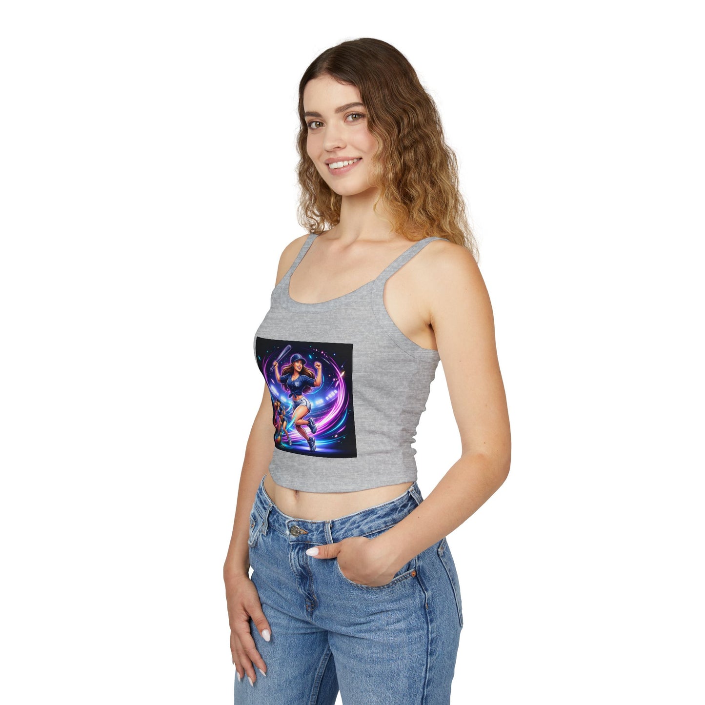 Yankees sweep Women's Spaghetti Strap Tank Top