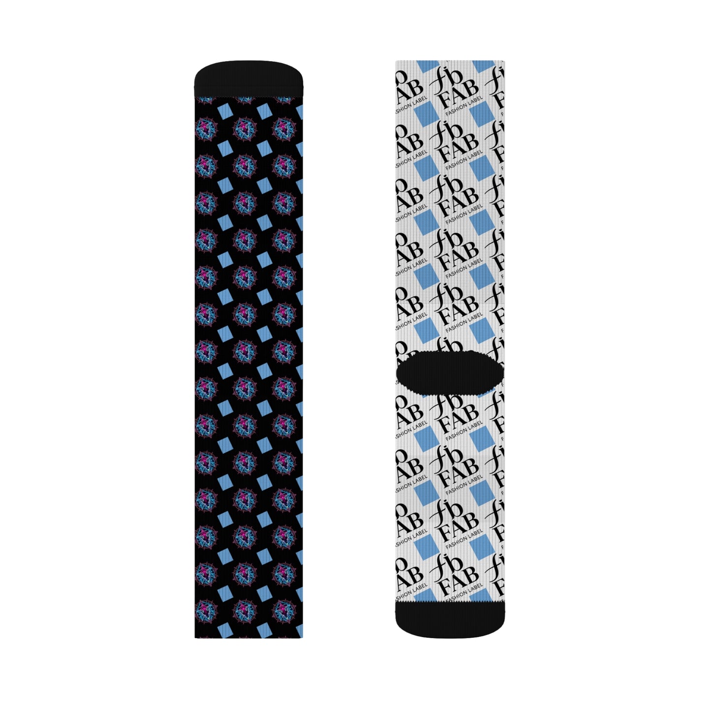 Sublimation Socks | Funky Patterned Crew Socks for Fashion Lovers, Unique Gift, Everyday Wear, Fun Accessories, Stocking Stuffers